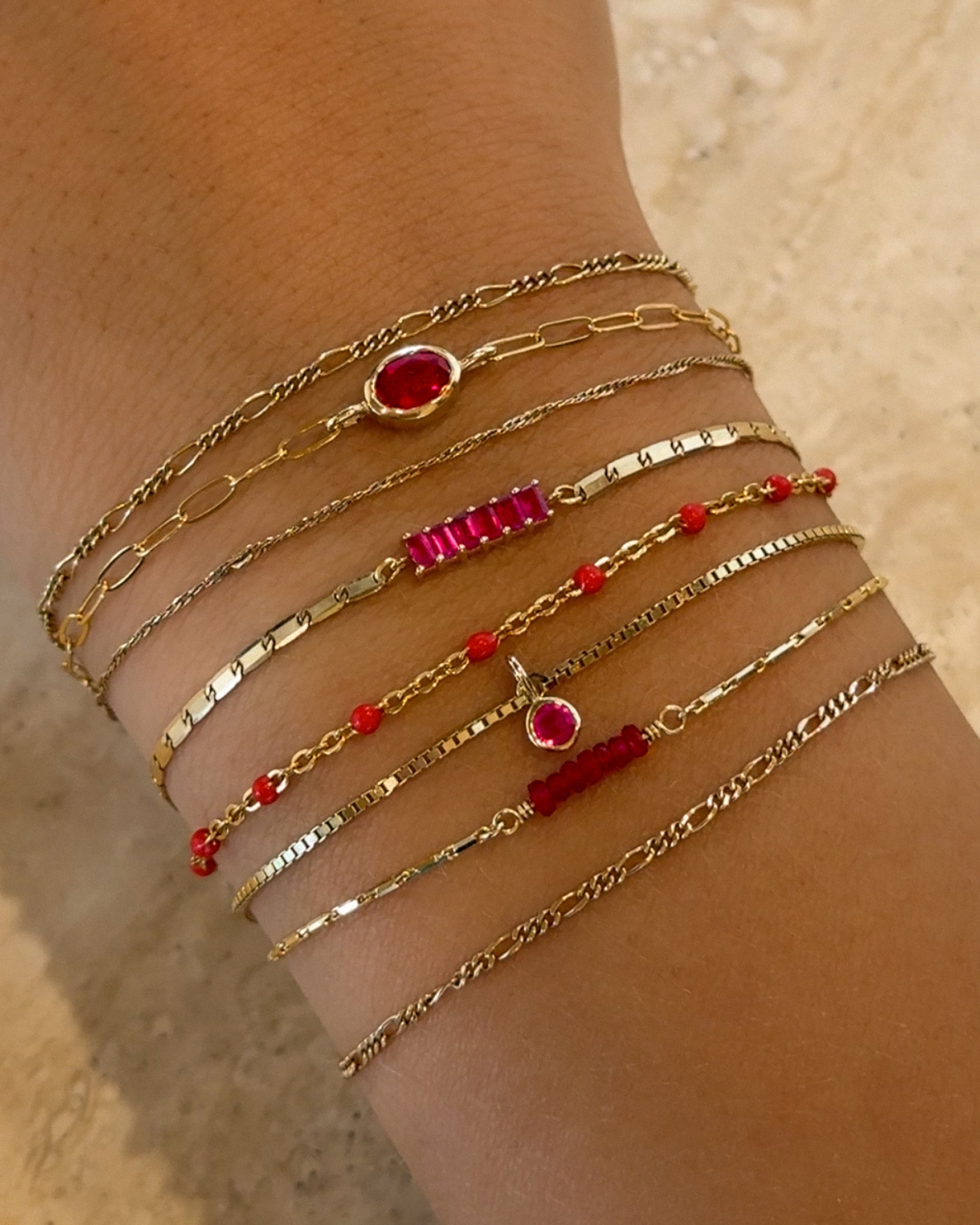 Oval Gemstone Bracelet