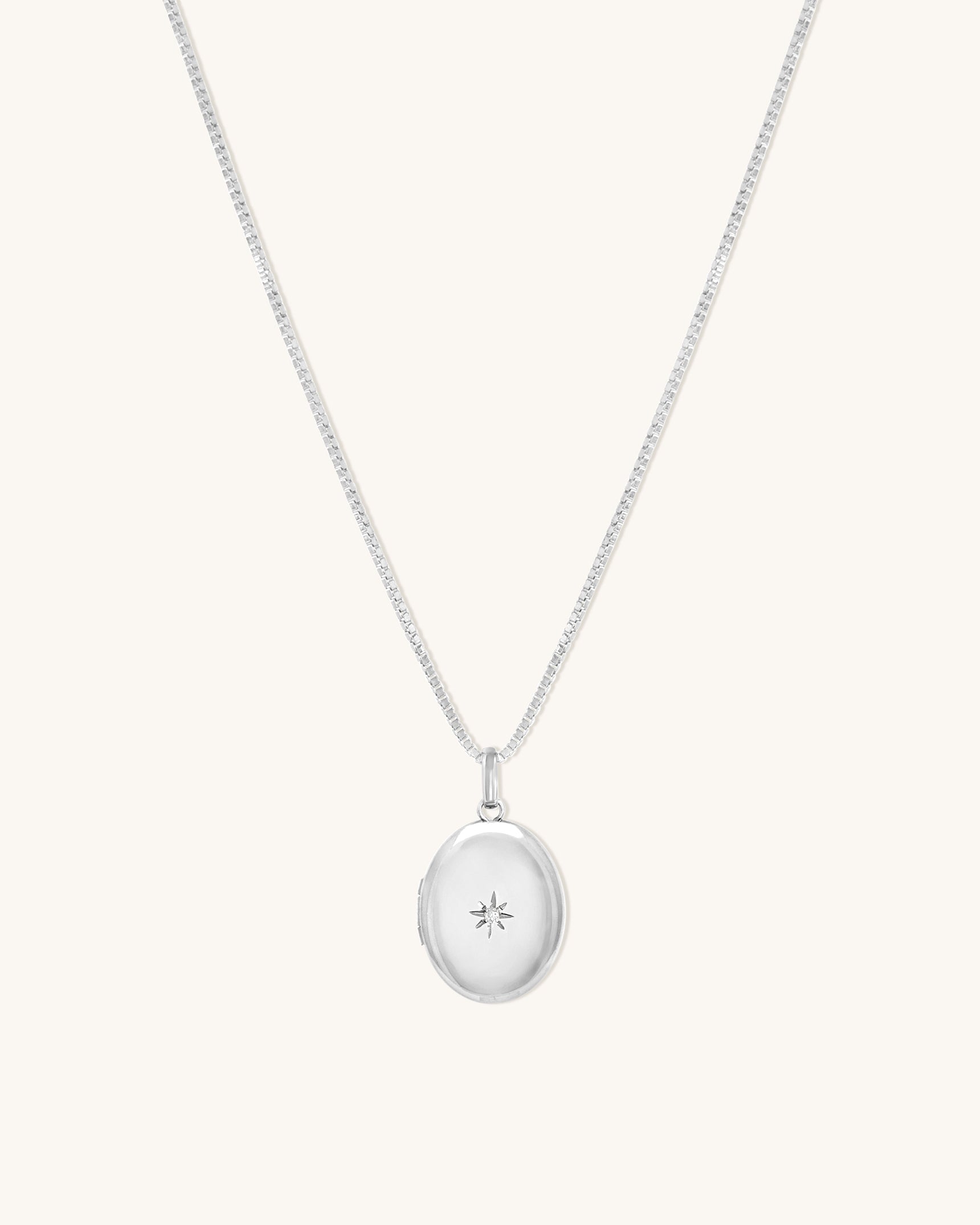 Oval Diamond Locket