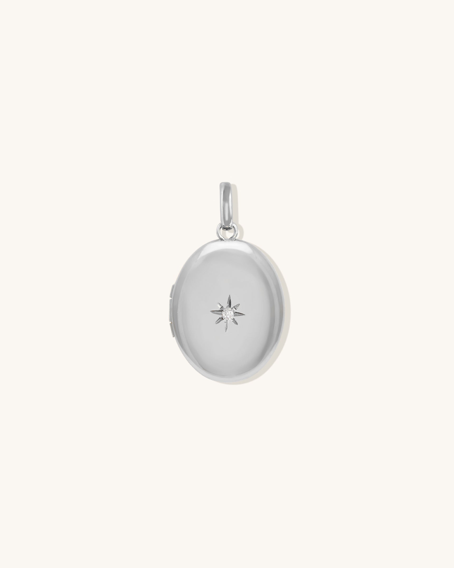 Oval Diamond Locket