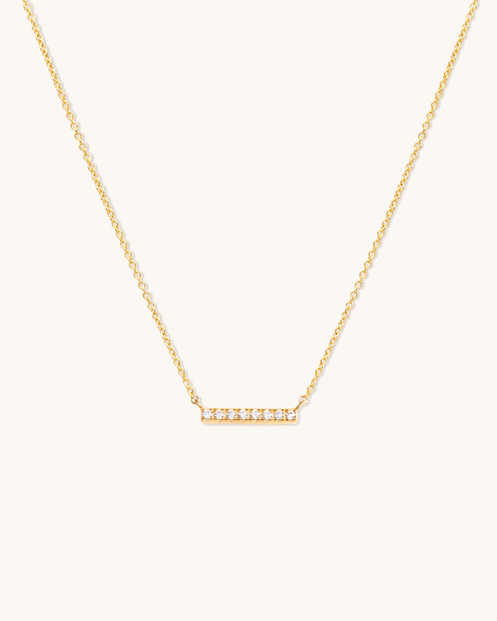 Pave Bar Necklace