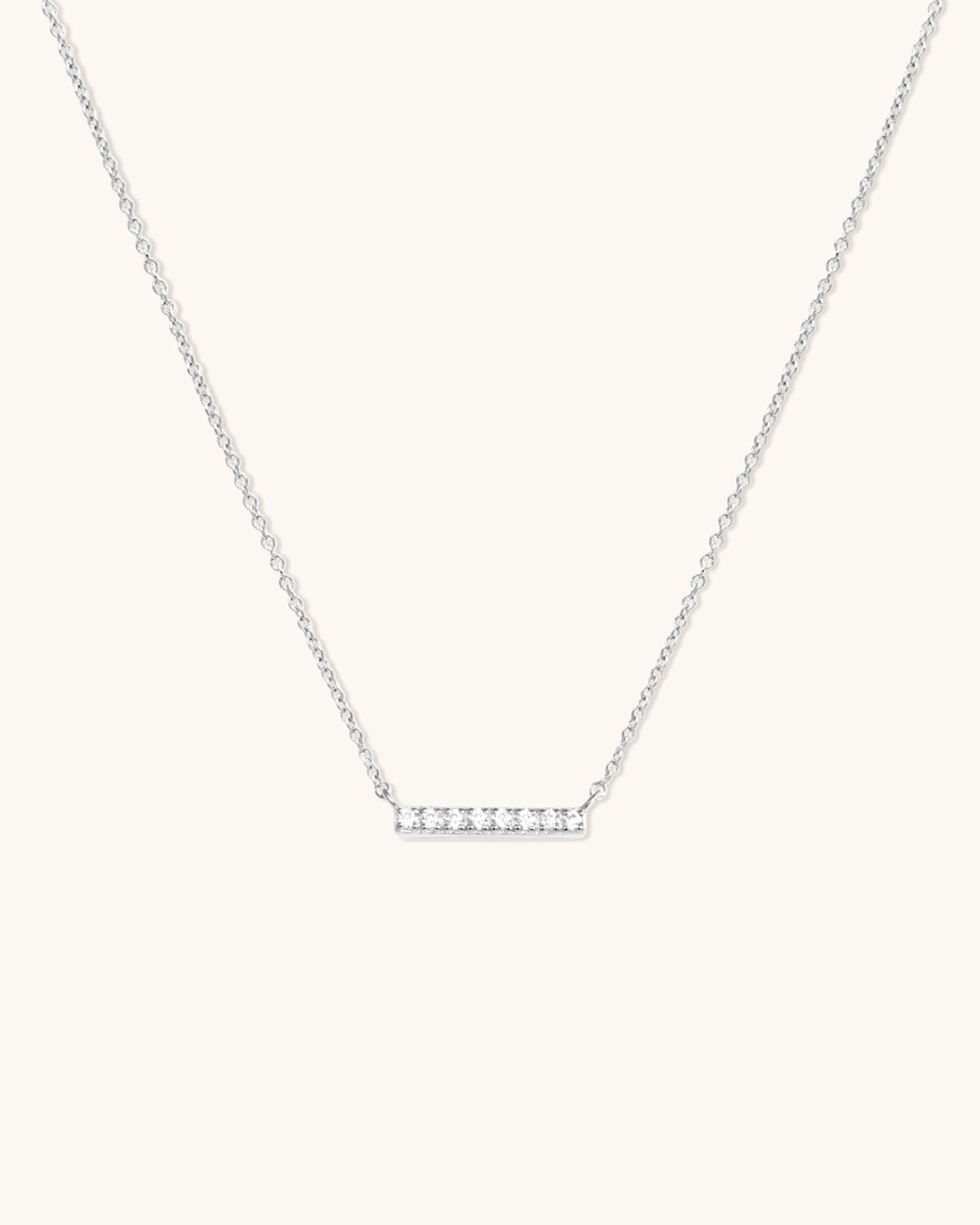 Pave Bar Necklace