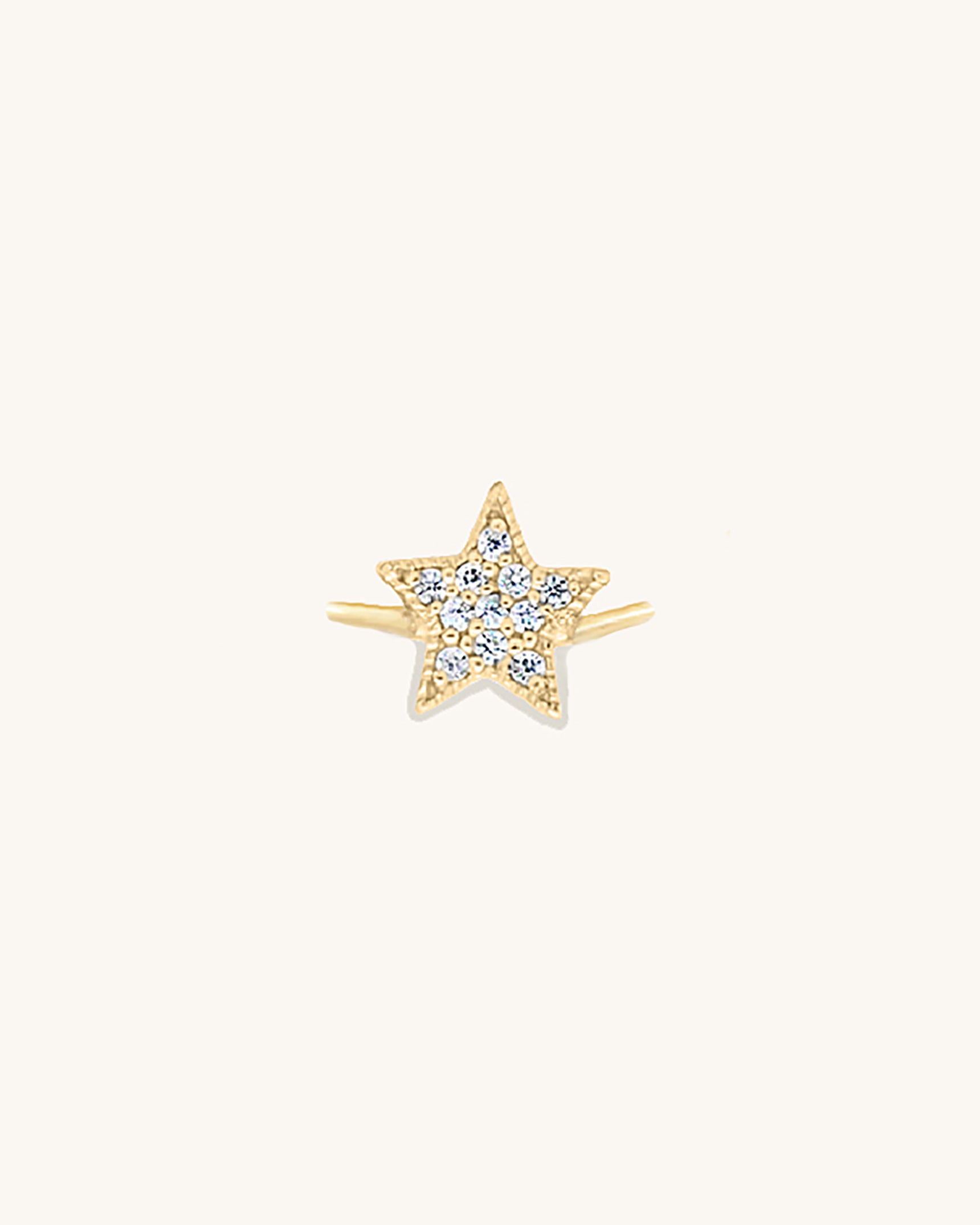 Star Pave Gold Vermeil Connector