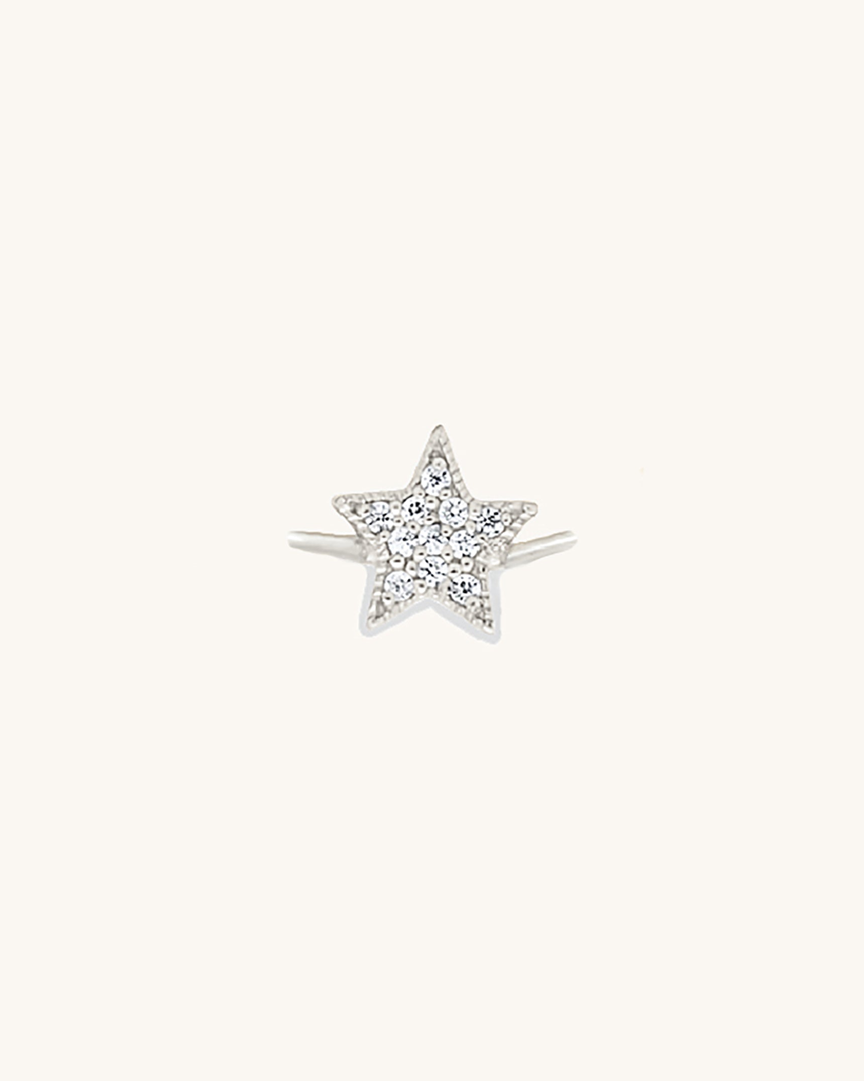 Star Pave Silver Connector