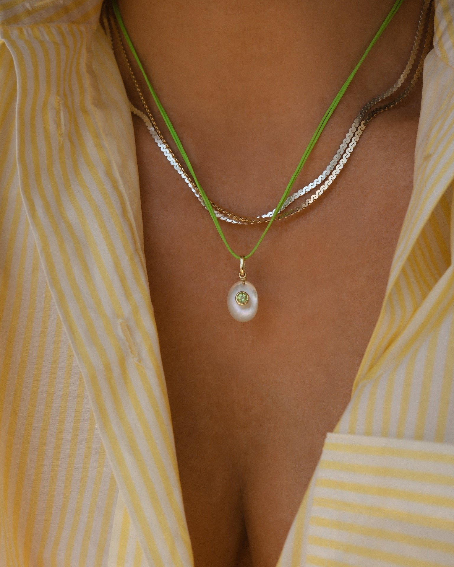 Colored Cord Necklace