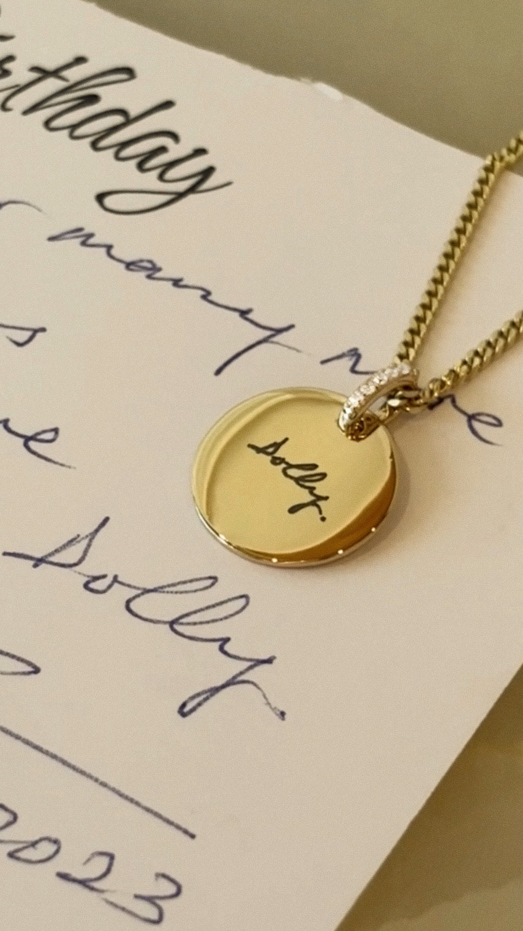 Round Pavé Pendant