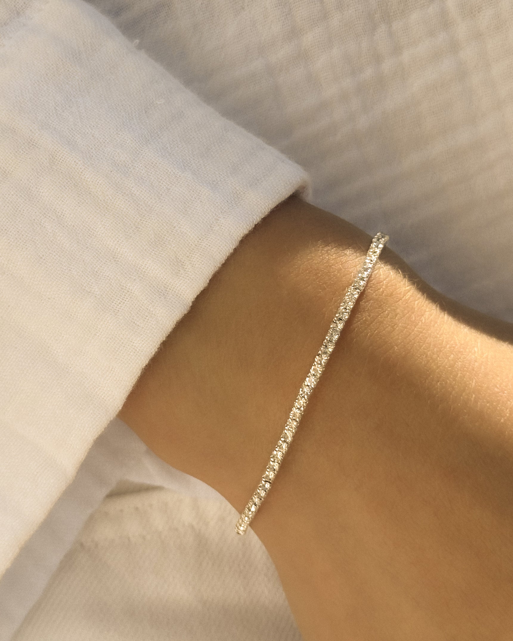 Petite CZ Stretch Tennis Bracelet