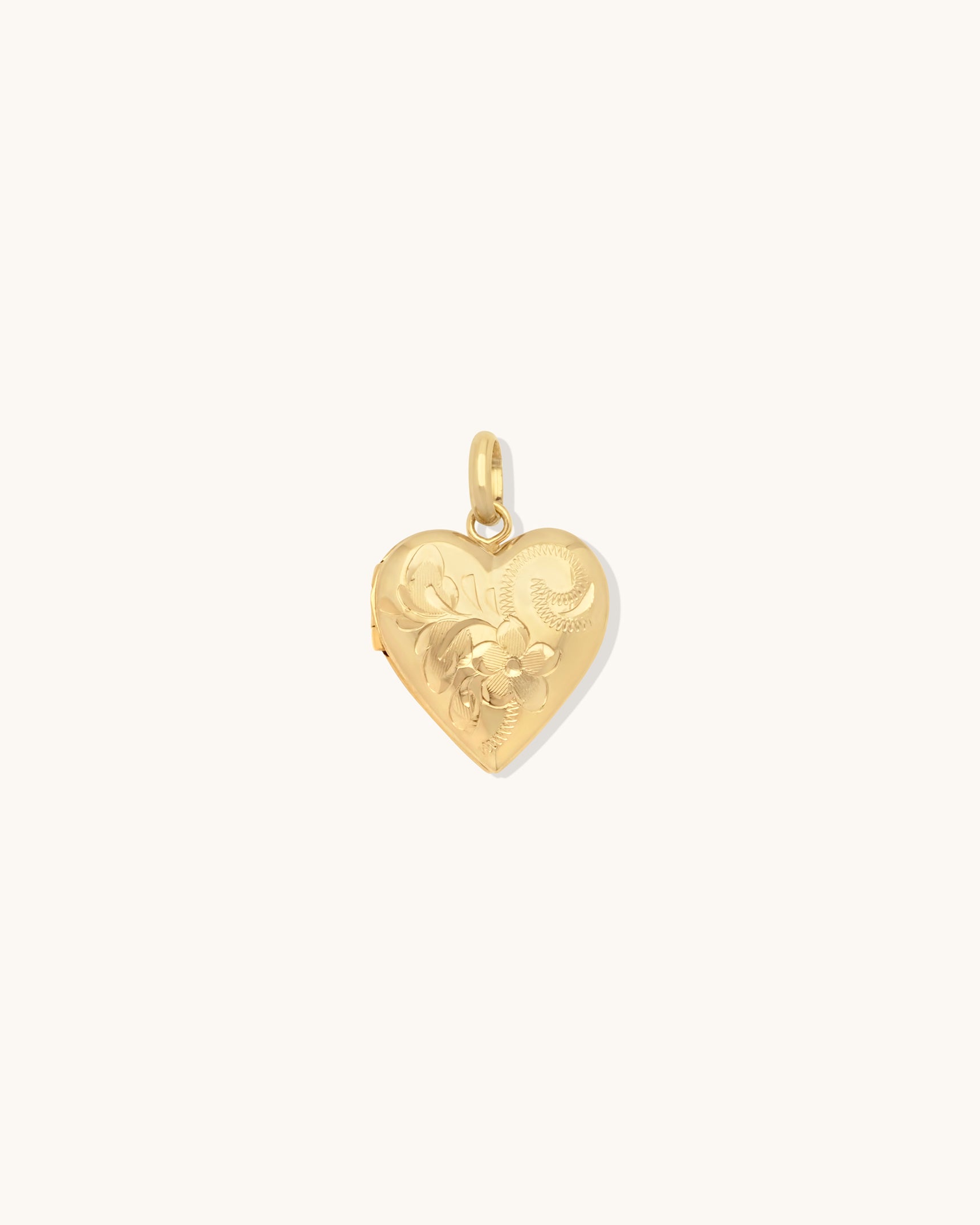 Petite Floral Heart Locket