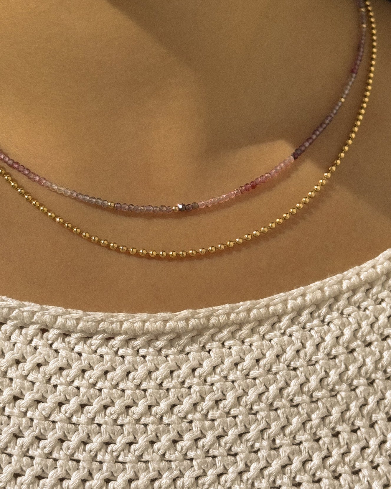 Petite Mixed Sapphire Gemstone Necklace