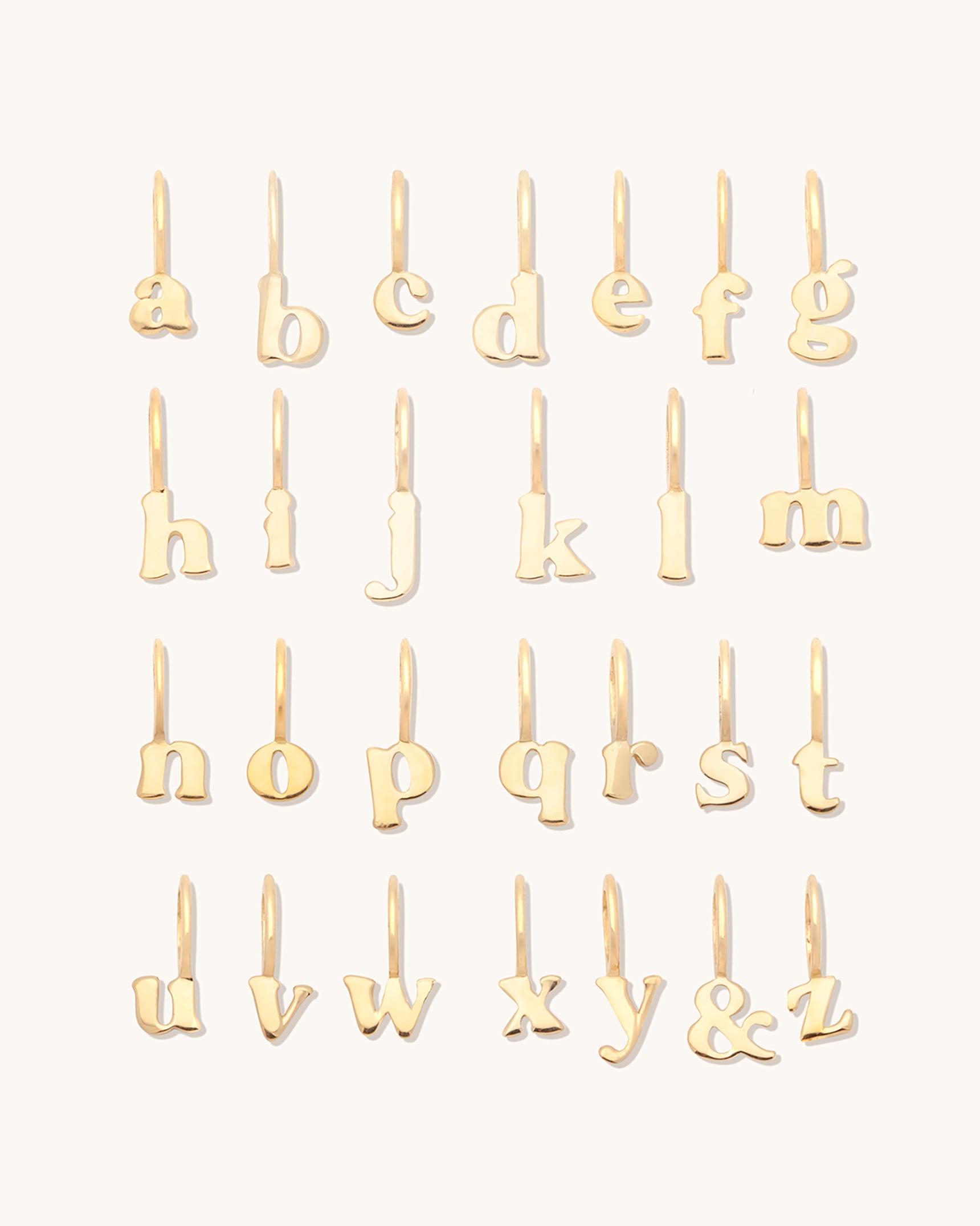Petite Letter Pendants