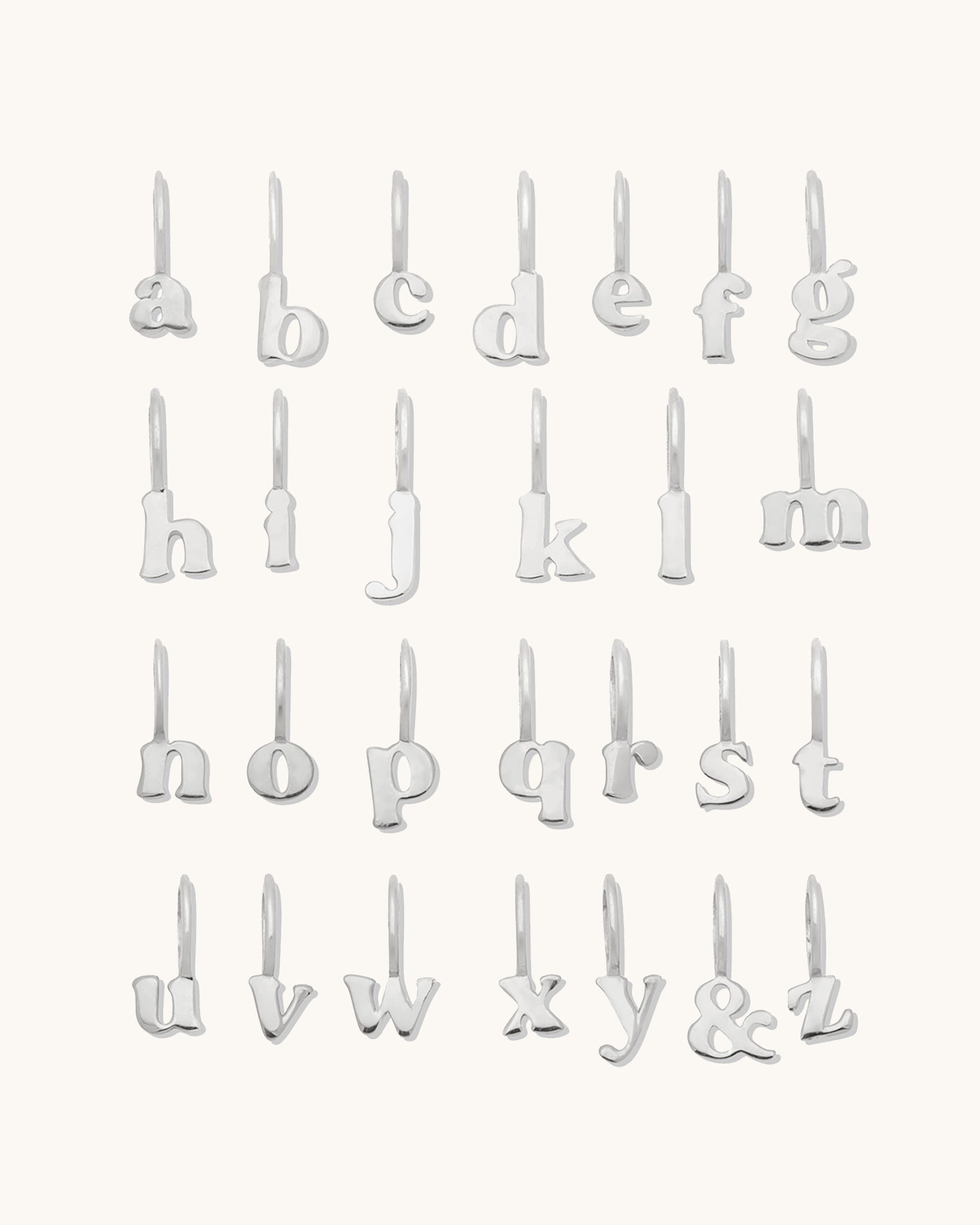 Petite Letter Pendants