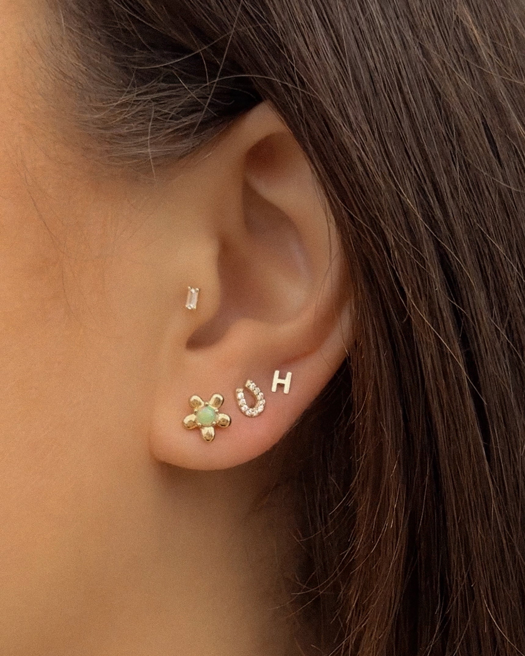 Petite Letter Stud