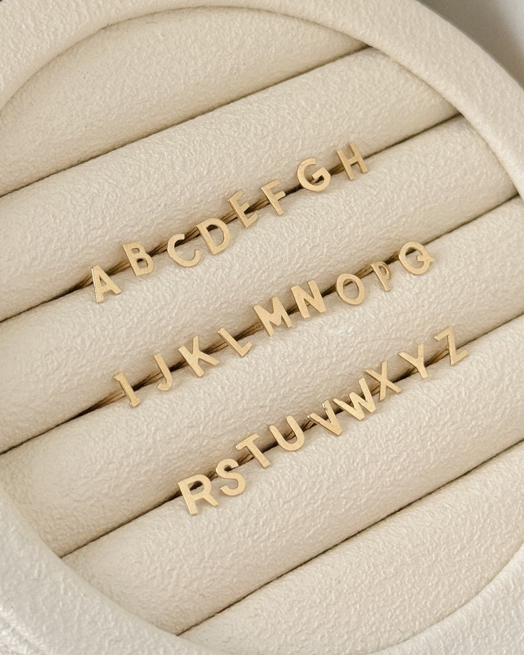 Petite Letter Stud