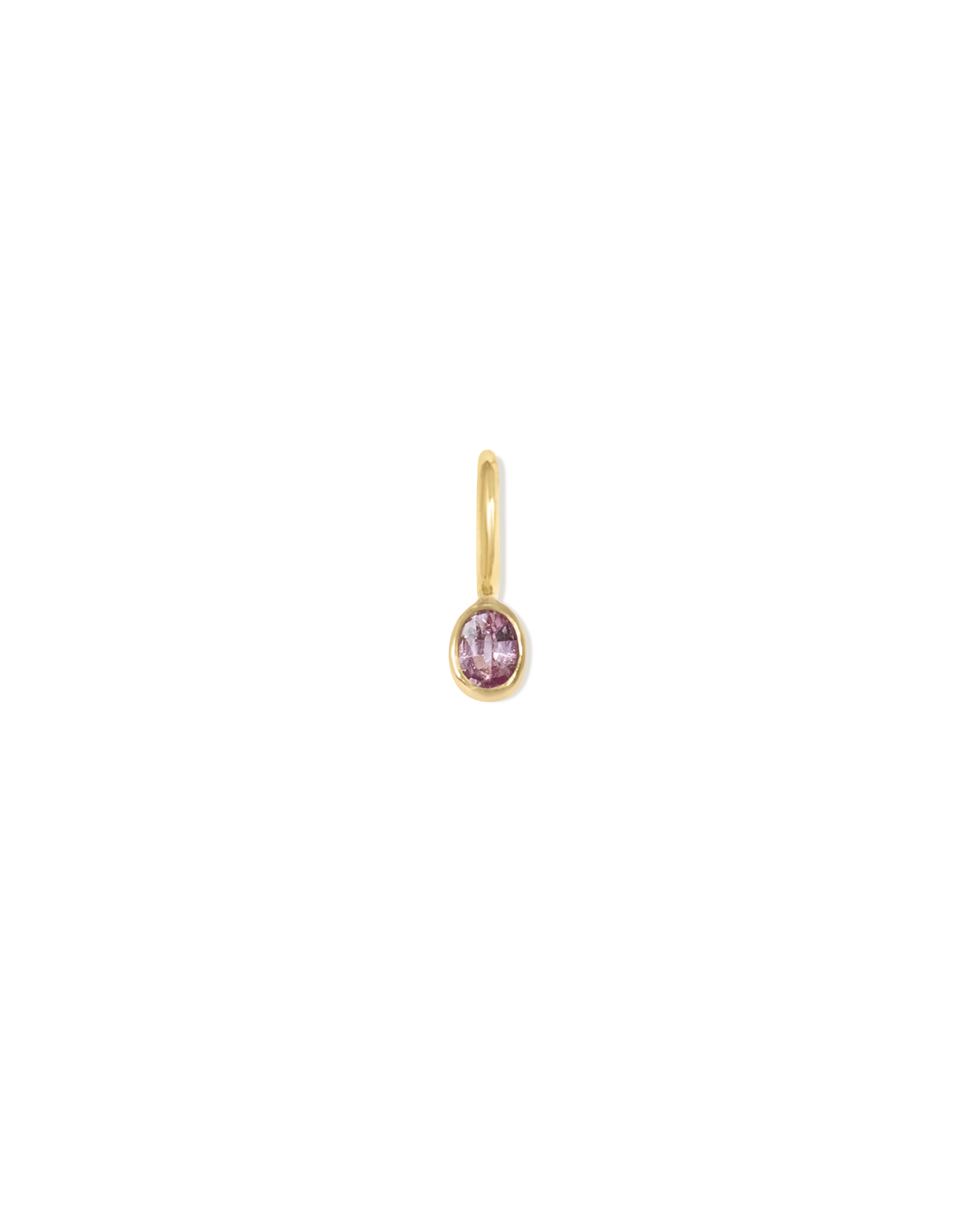 Petite Oval Pink Sapphire Pendant