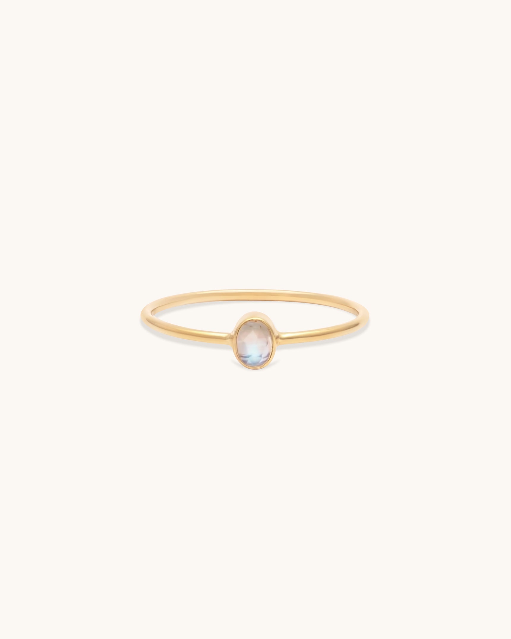 Petite Oval Moonstone Ring