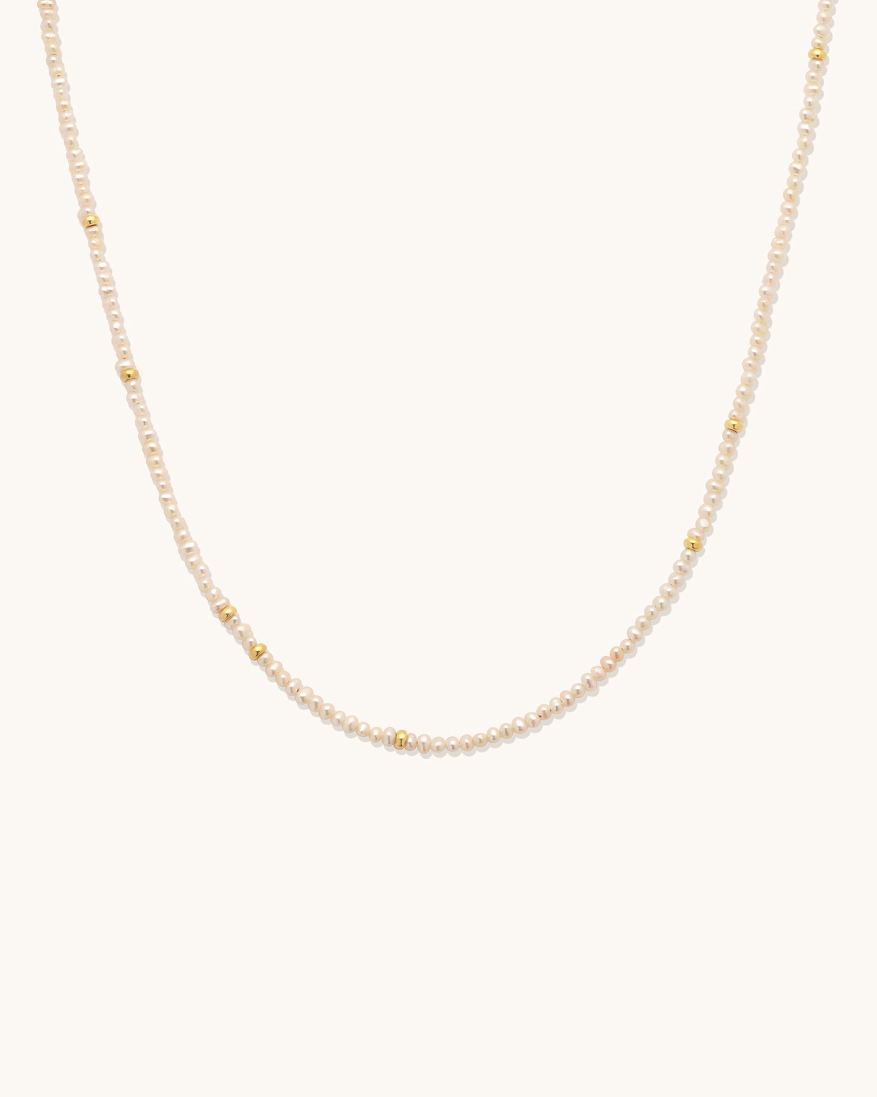 Petite Pearl Gemstone Necklace