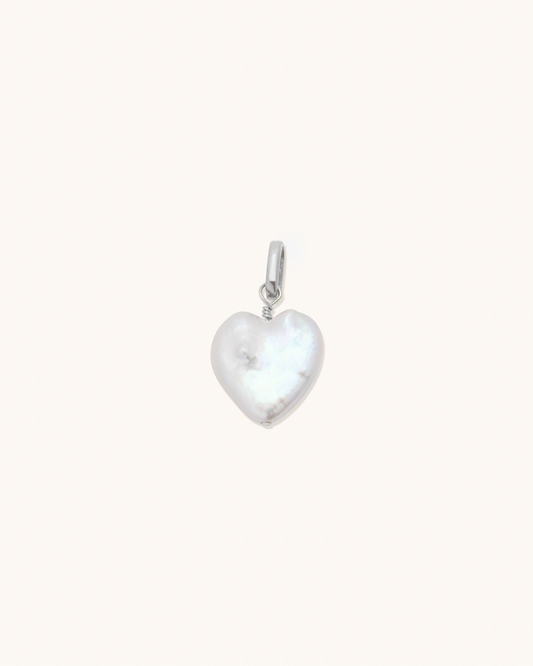Puffy Heart Pearl Pendant