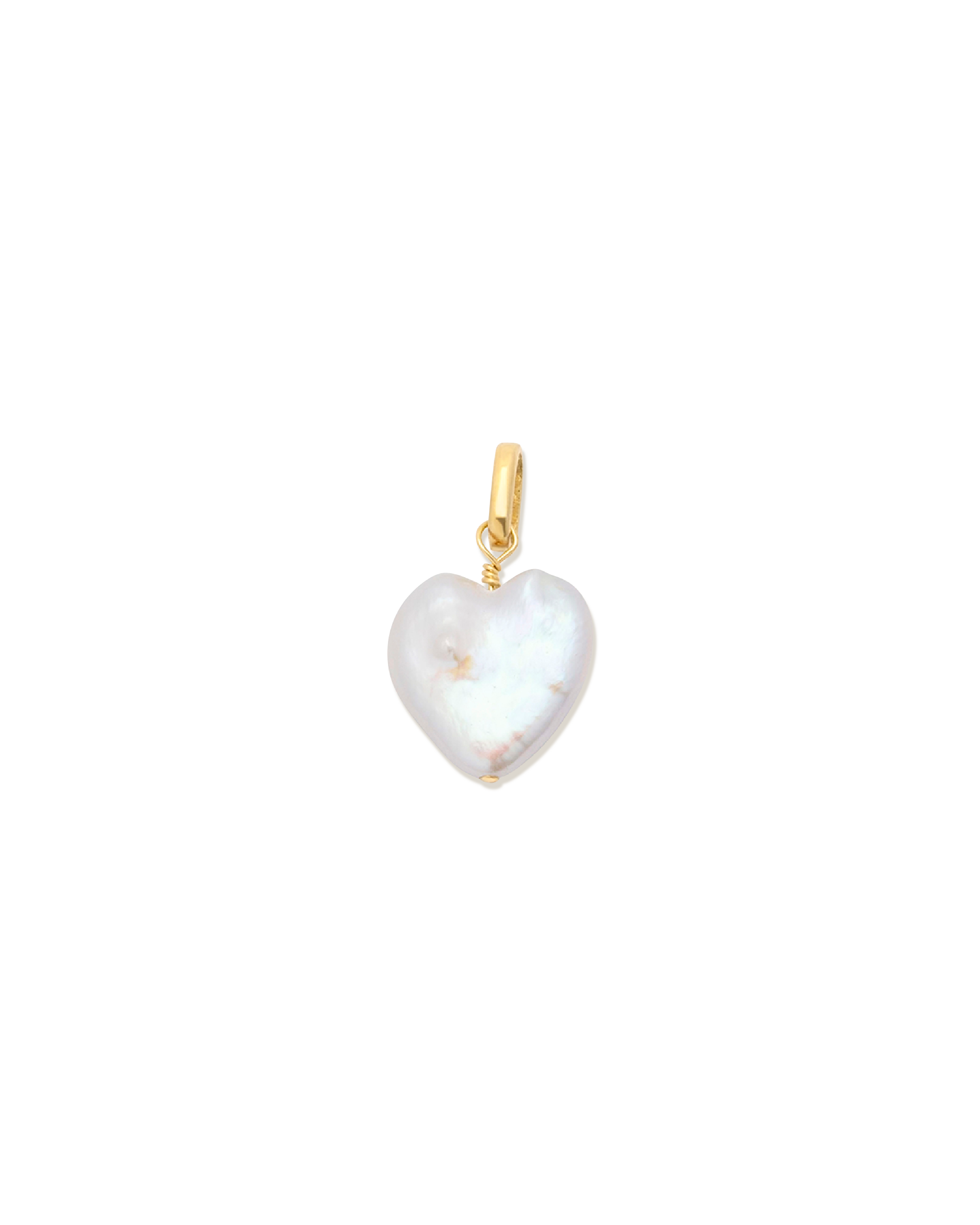 Puffy Heart Pearl Pendant
