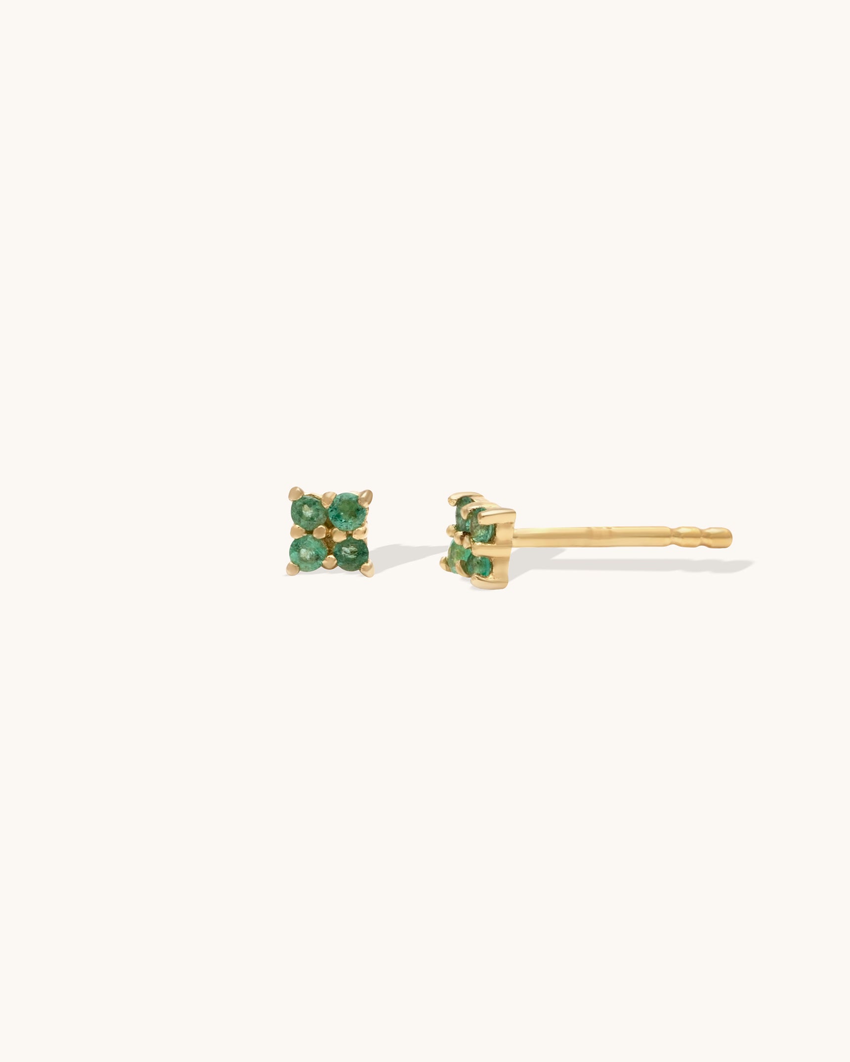 Emerald Quaditta Studs