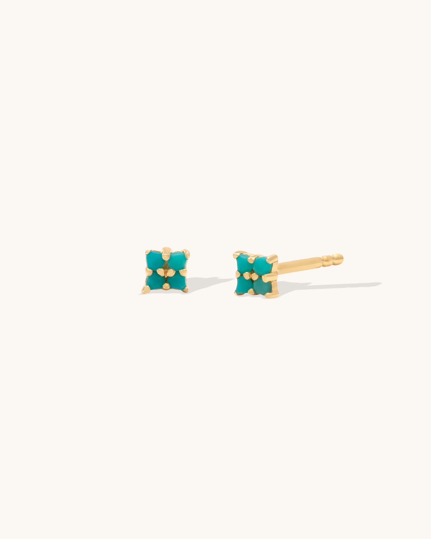Turquoise Quaditta Studs