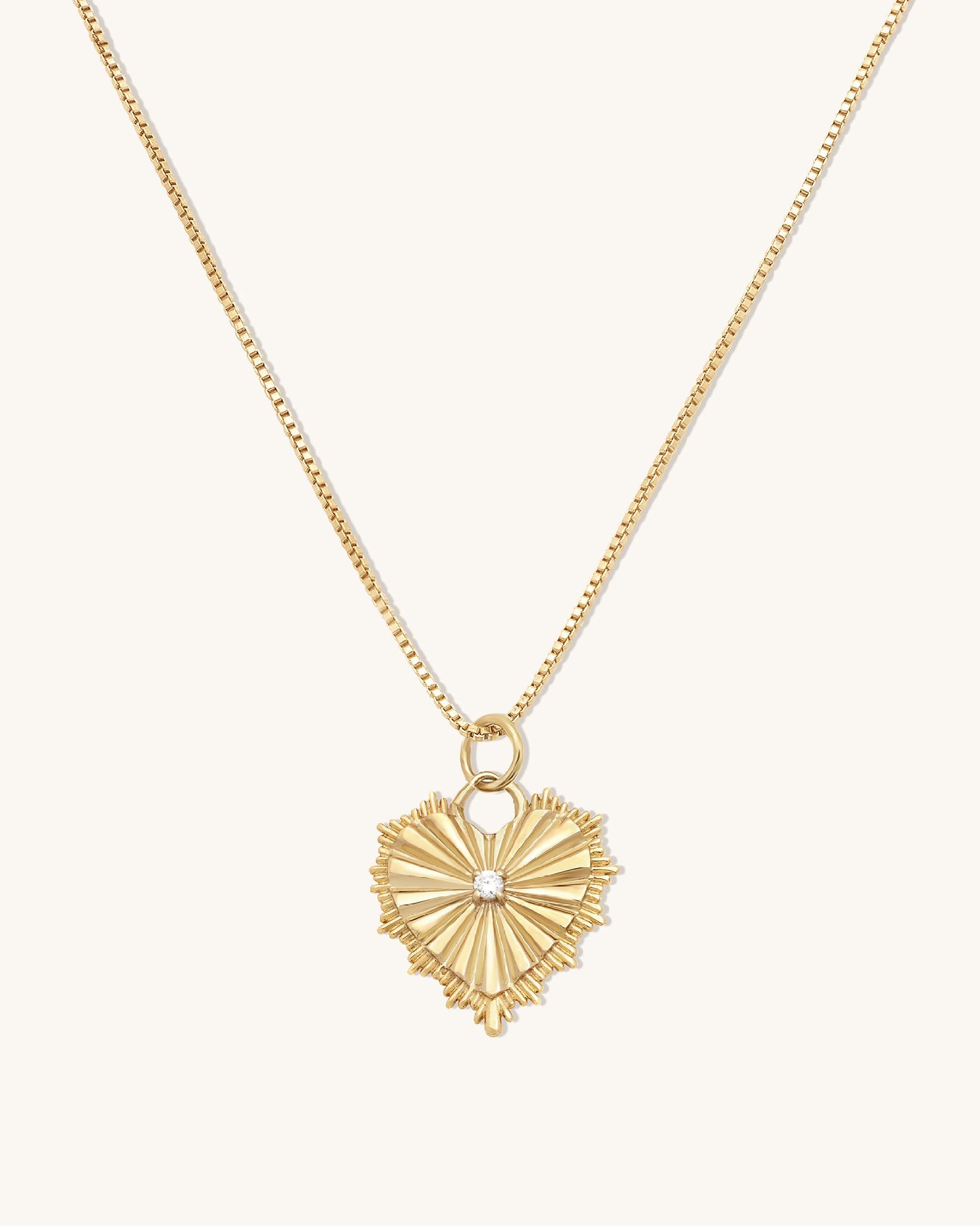 Radiating Heart Necklace