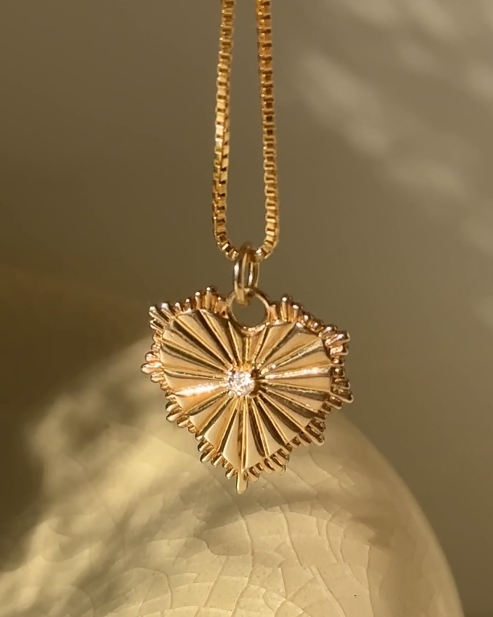 Radiating Heart Pendant