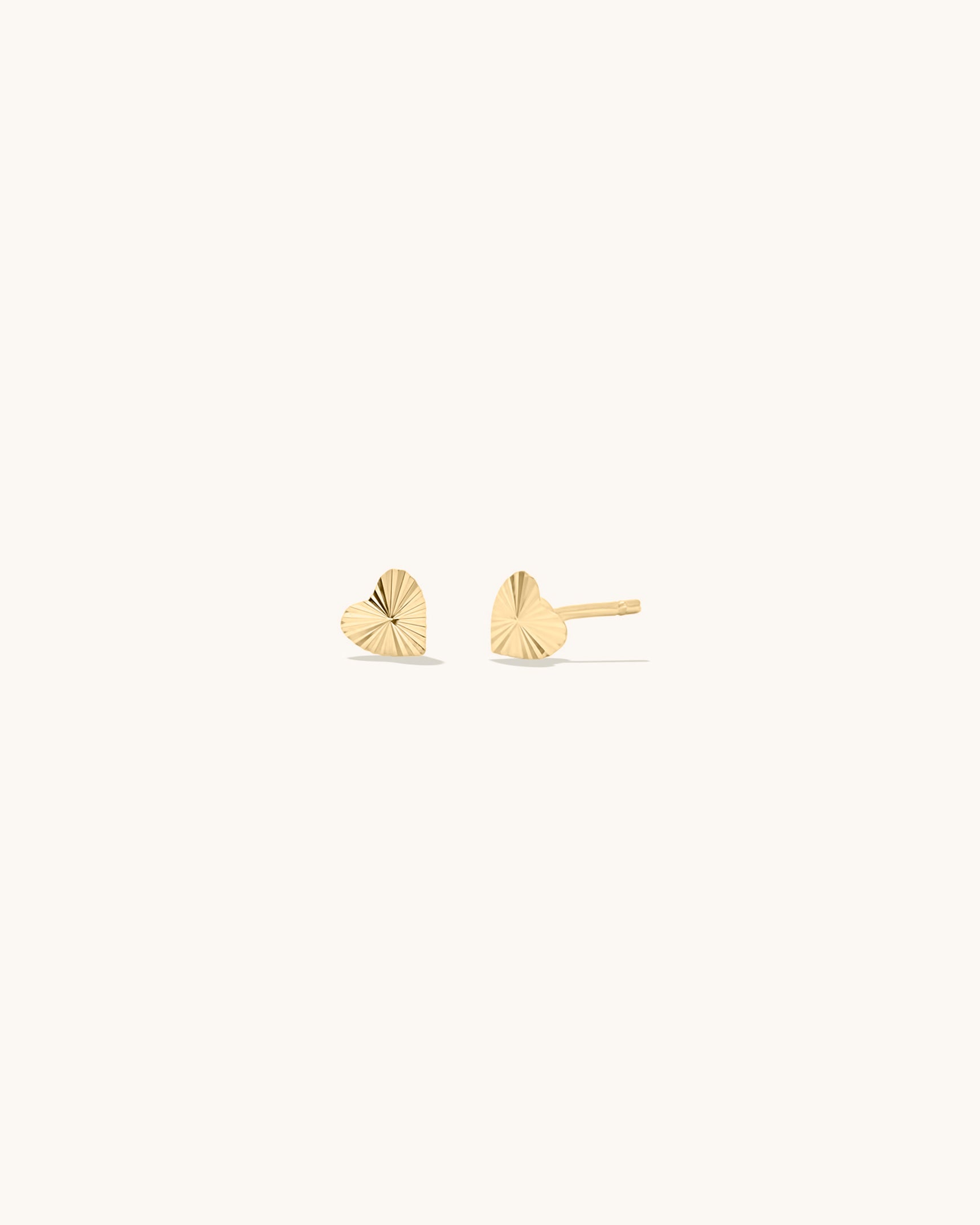 Radiating Heart Studs