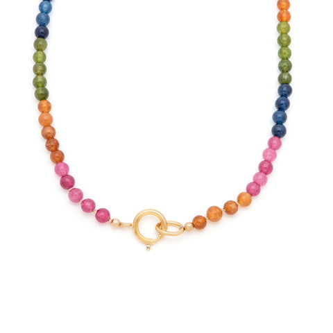 Gemstone Necklace | Rainbow Jade