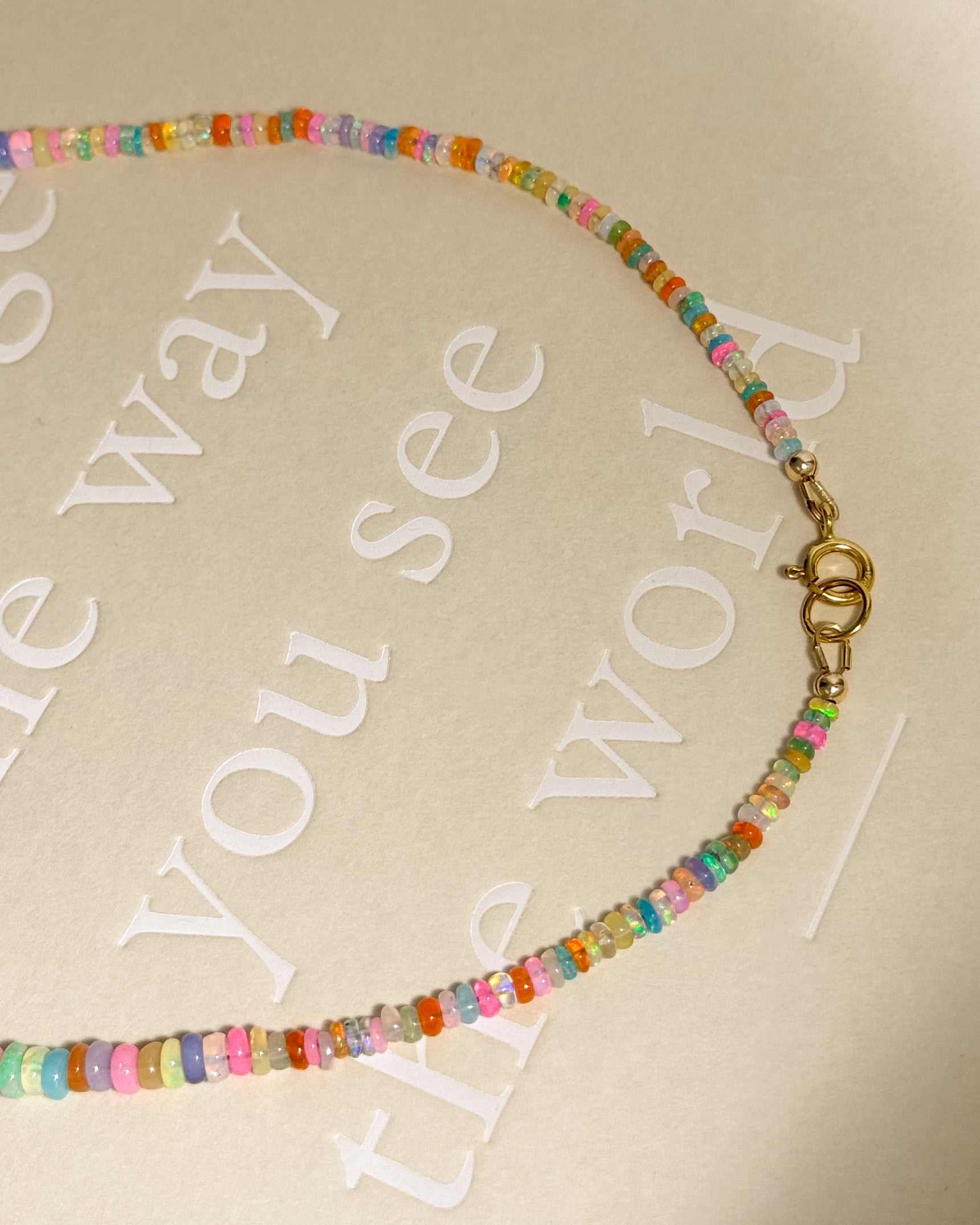 Rainbow Opal Necklace