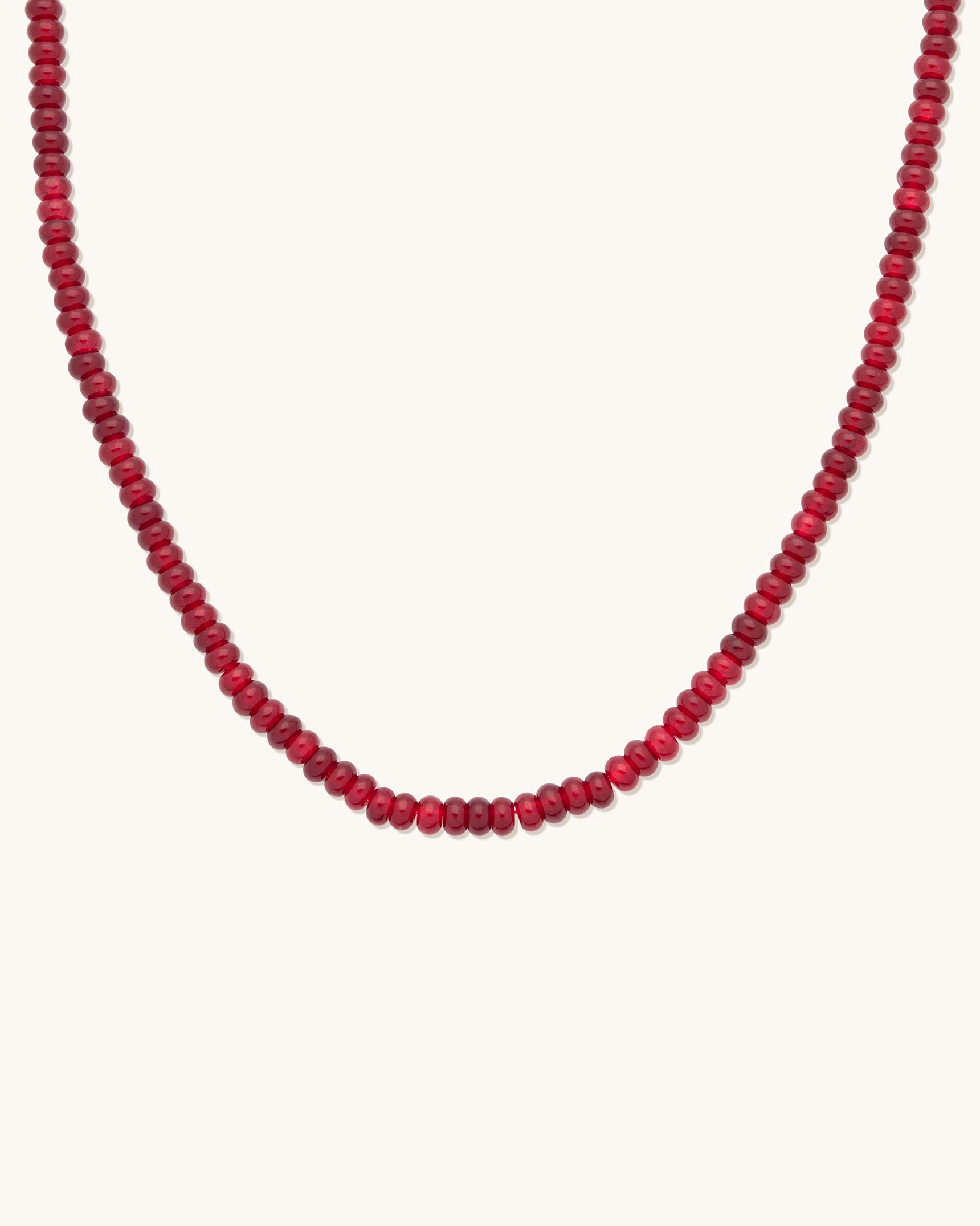 Red Quartz Gemstone Necklace