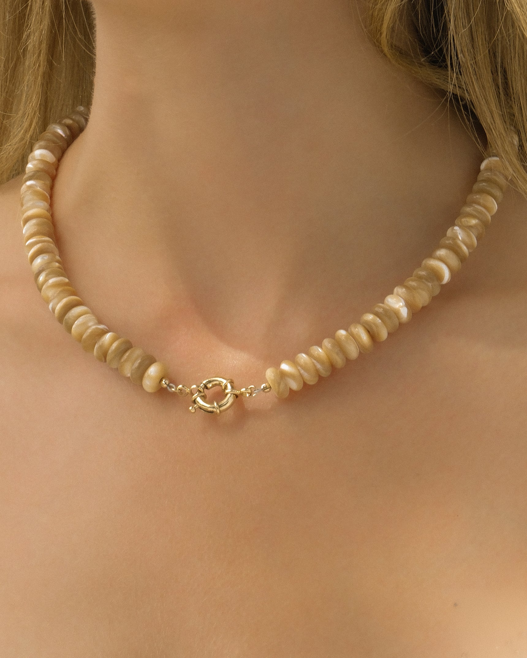 Salted Caramel Gemstone Necklace