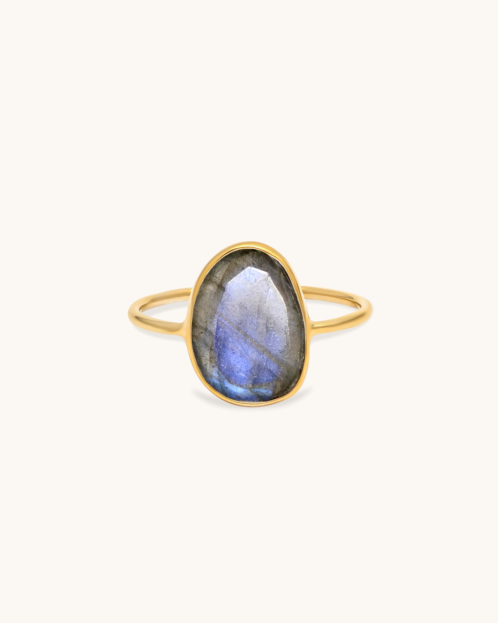 Selena Slice Labradorite Ring