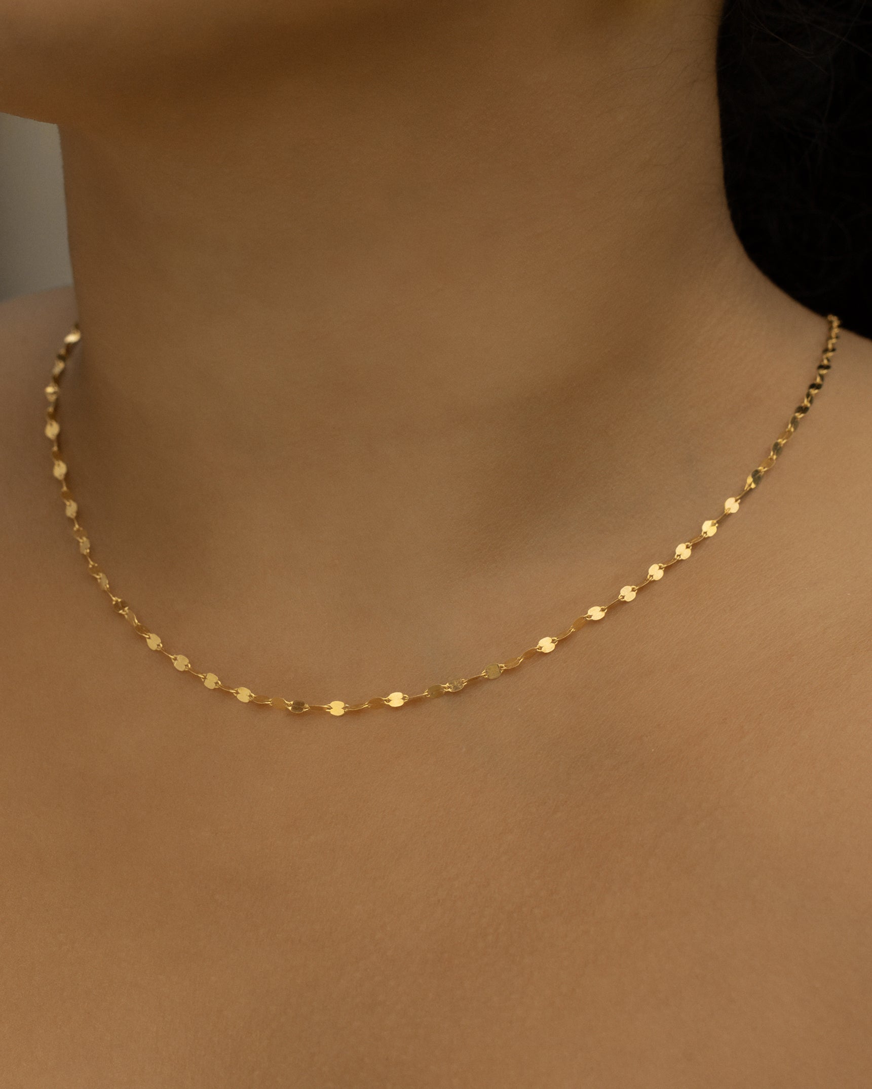 Shimmer Chain Goldfill Necklace
