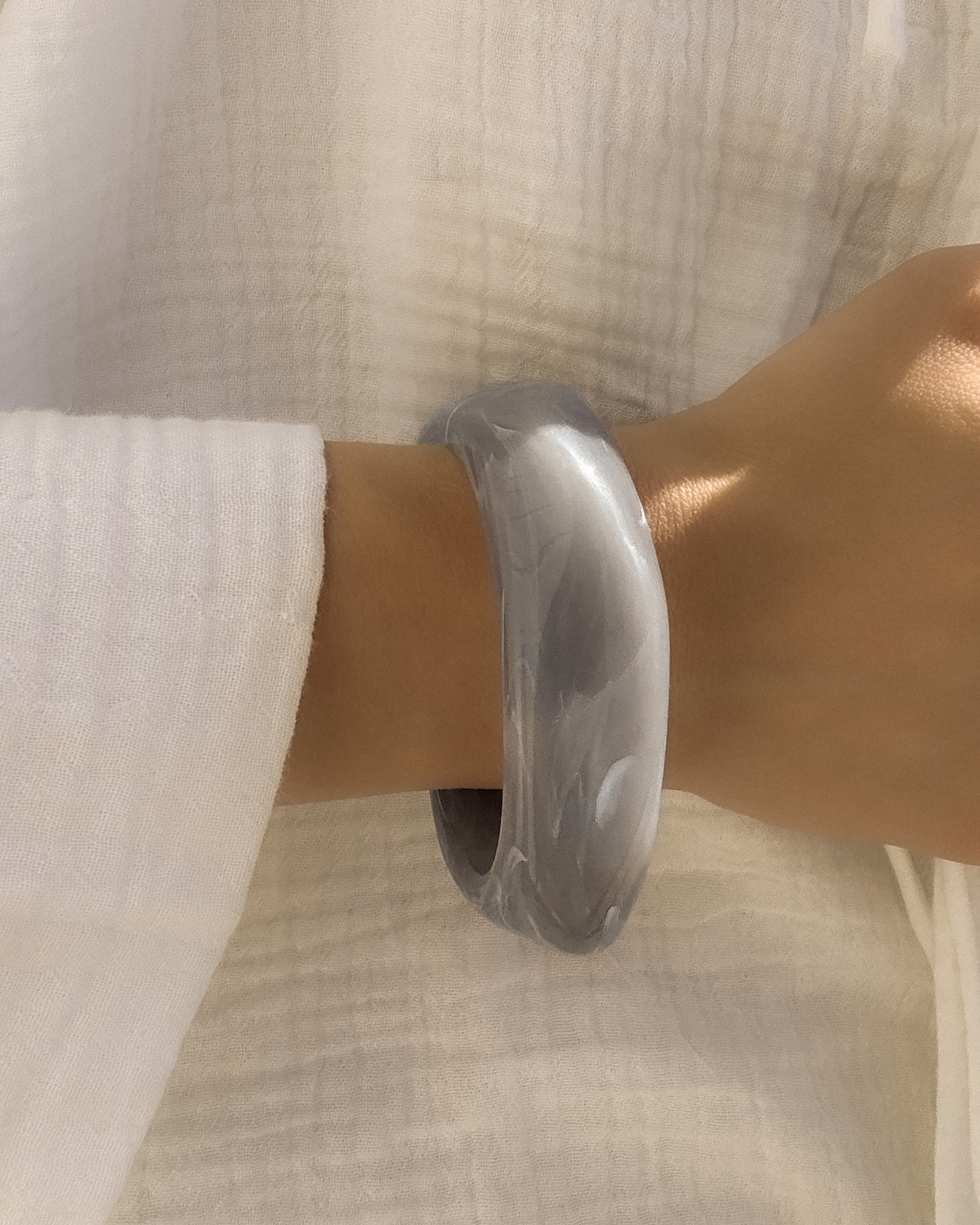 Slate Marble Resin Bangle