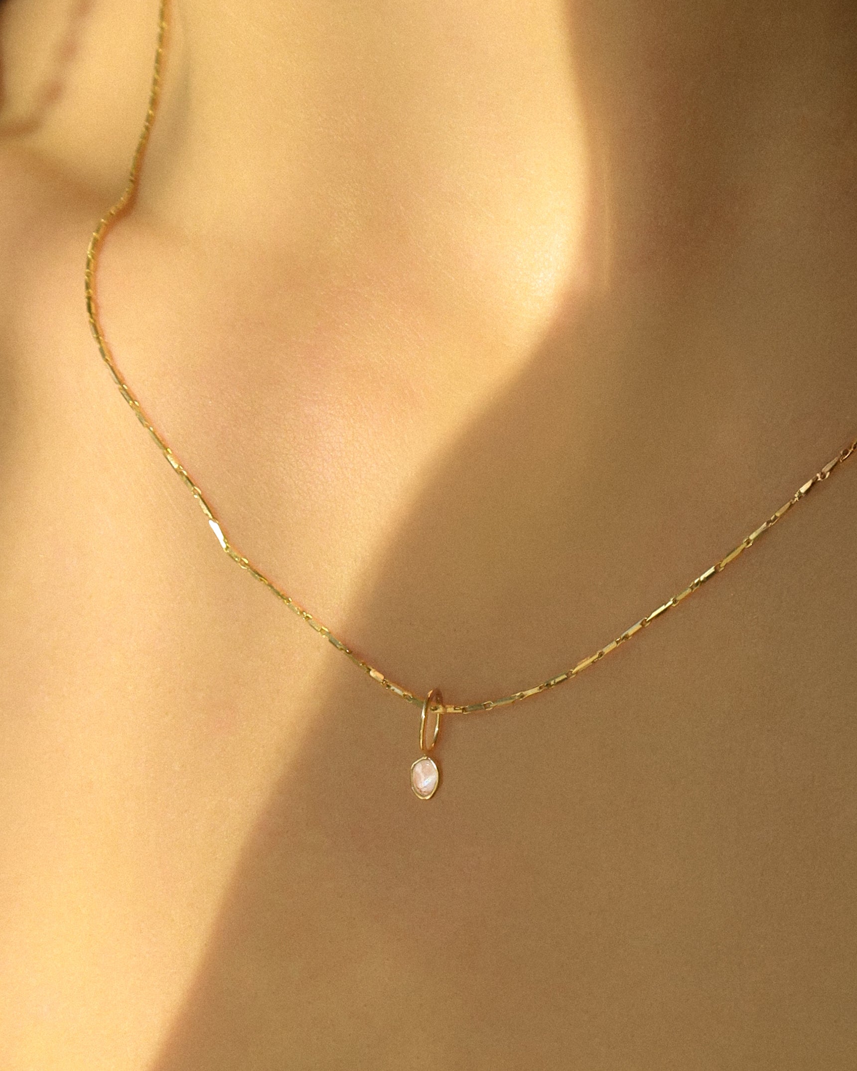 Sofia Slice Moonstone Pendant