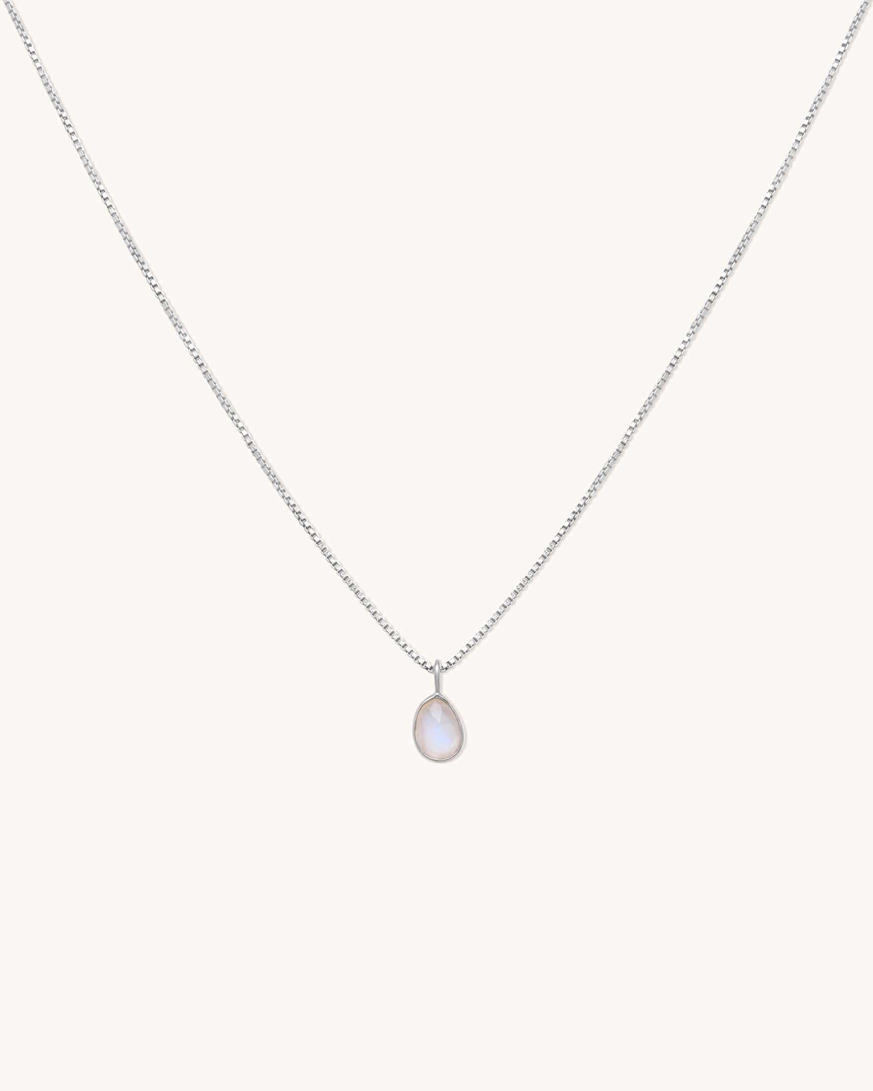 Sofia Slice Moonstone Necklace