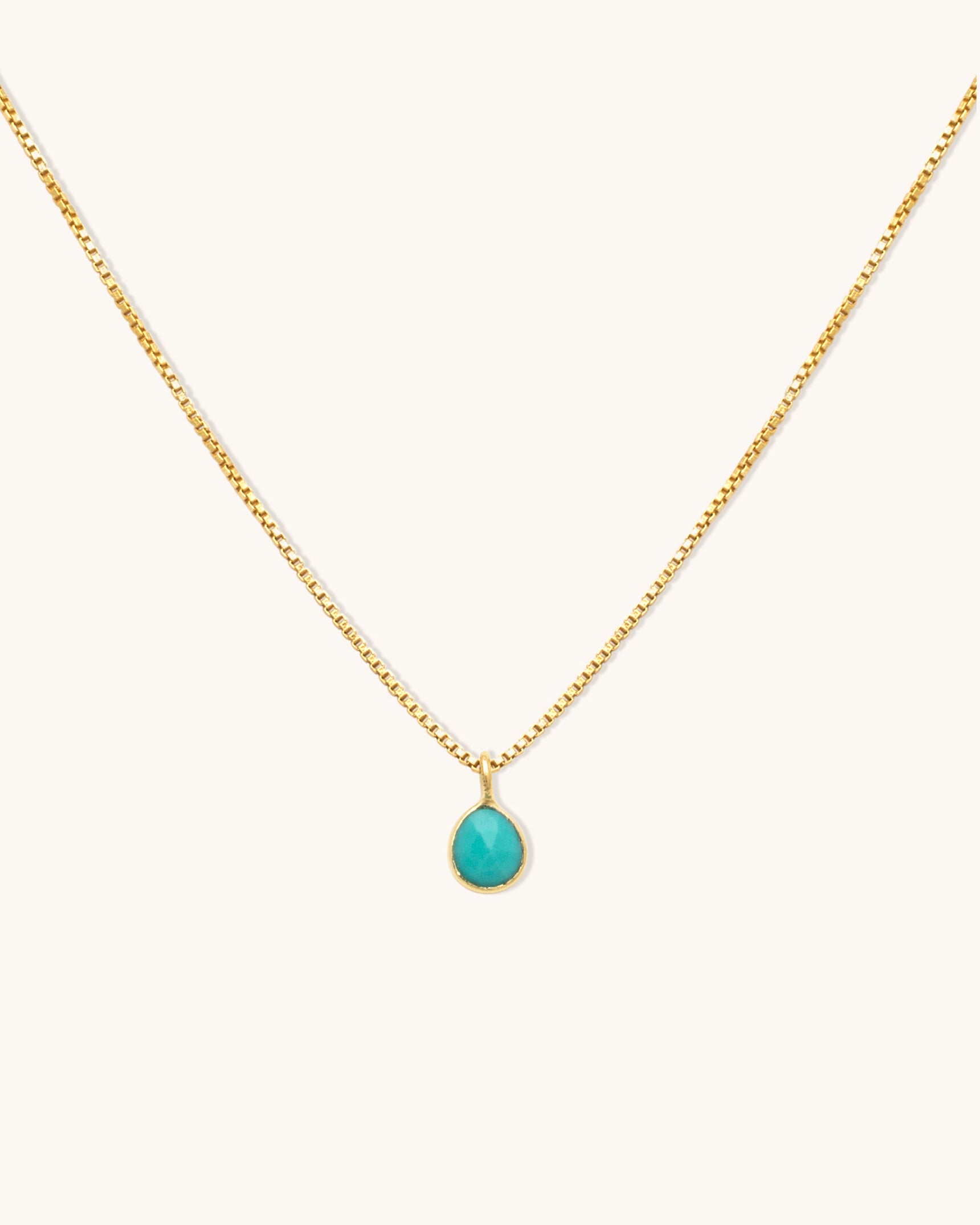 Sofia Slice Turquoise Necklace