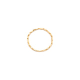 Golden Line Chain Ring | Solid 14k Gold