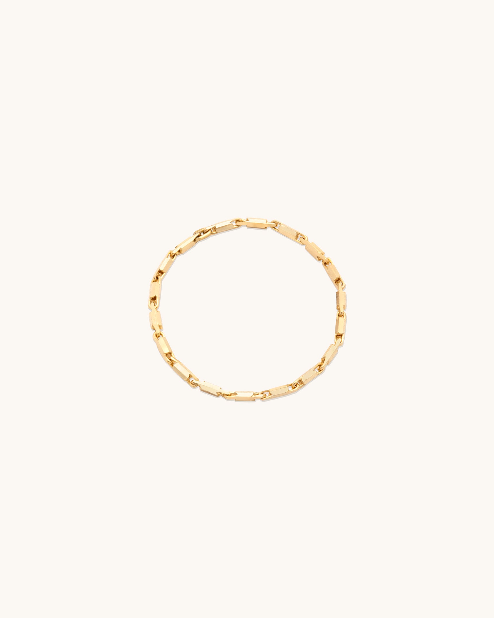 Golden Line Chain Ring