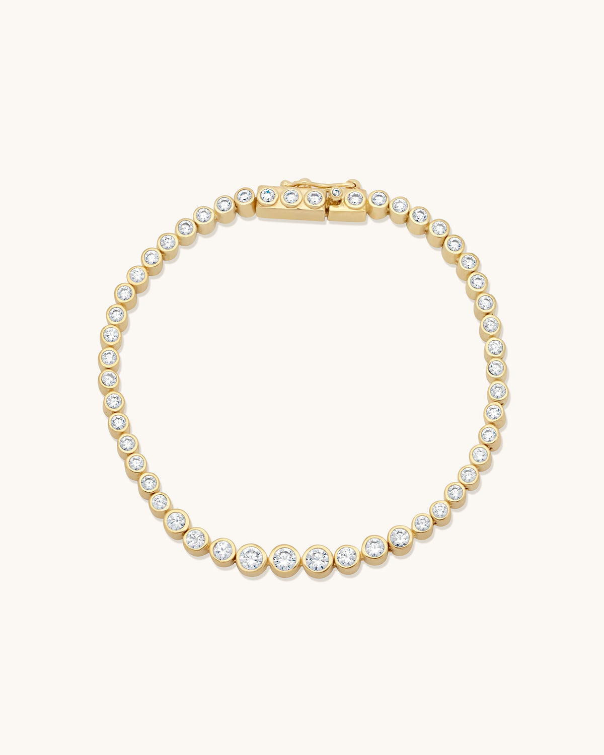 Tennis Lab Grown Bezel Bracelet