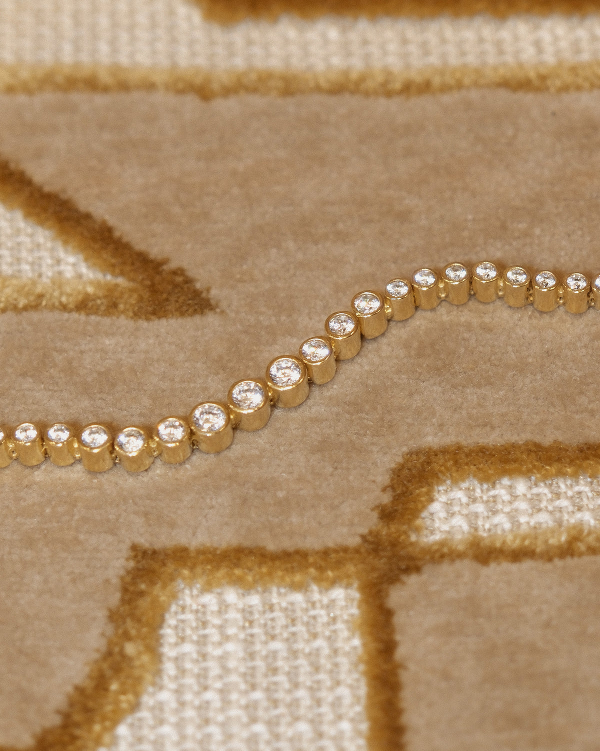 Tennis Lab Grown Bezel Bracelet