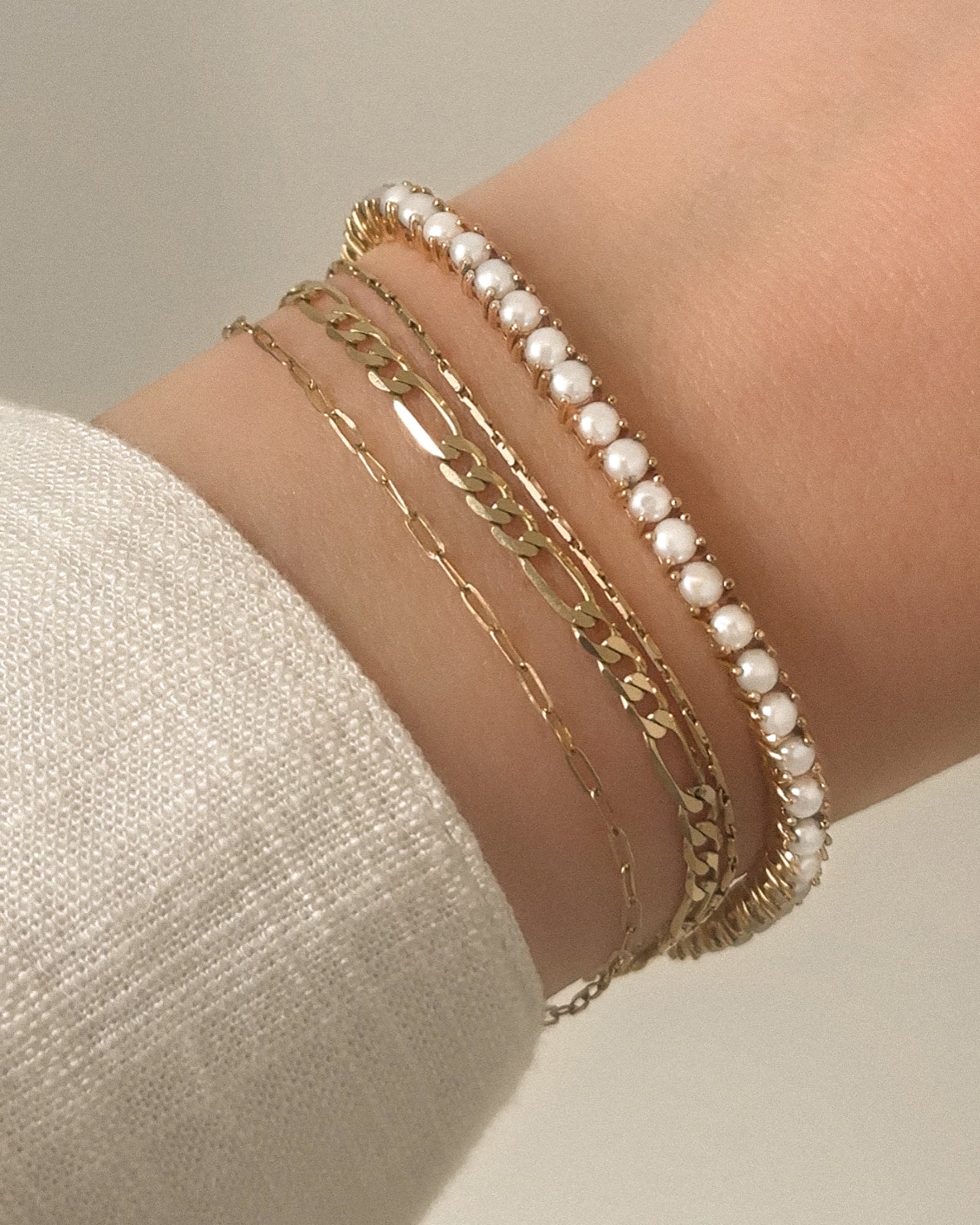 Tennis Pearl Bracelet