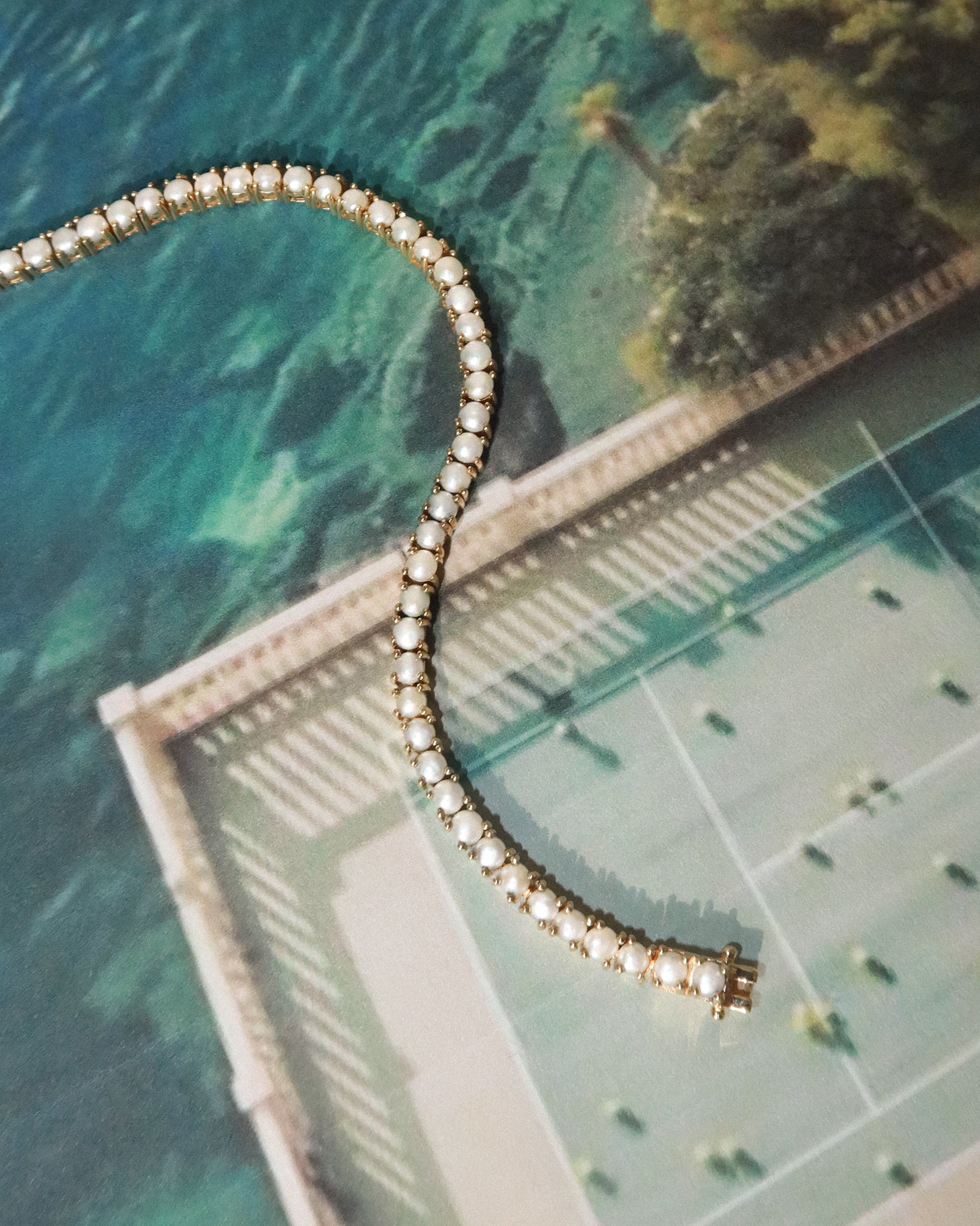 Tennis Pearl Bracelet