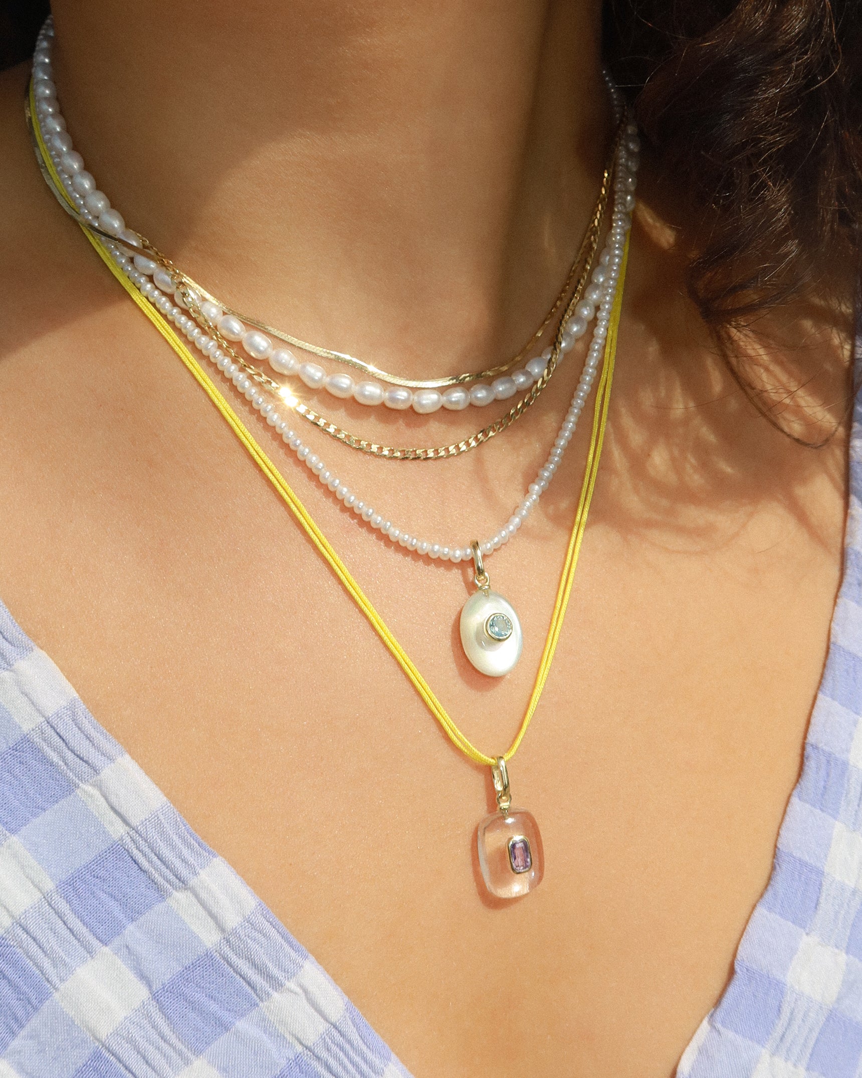 Clear Quartz Birthstone Pendant