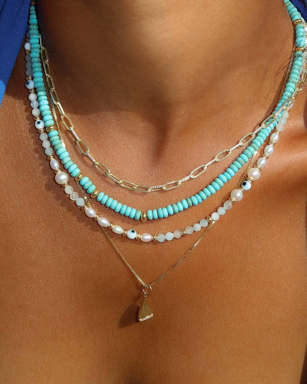 Turquoise Gemstone Necklace