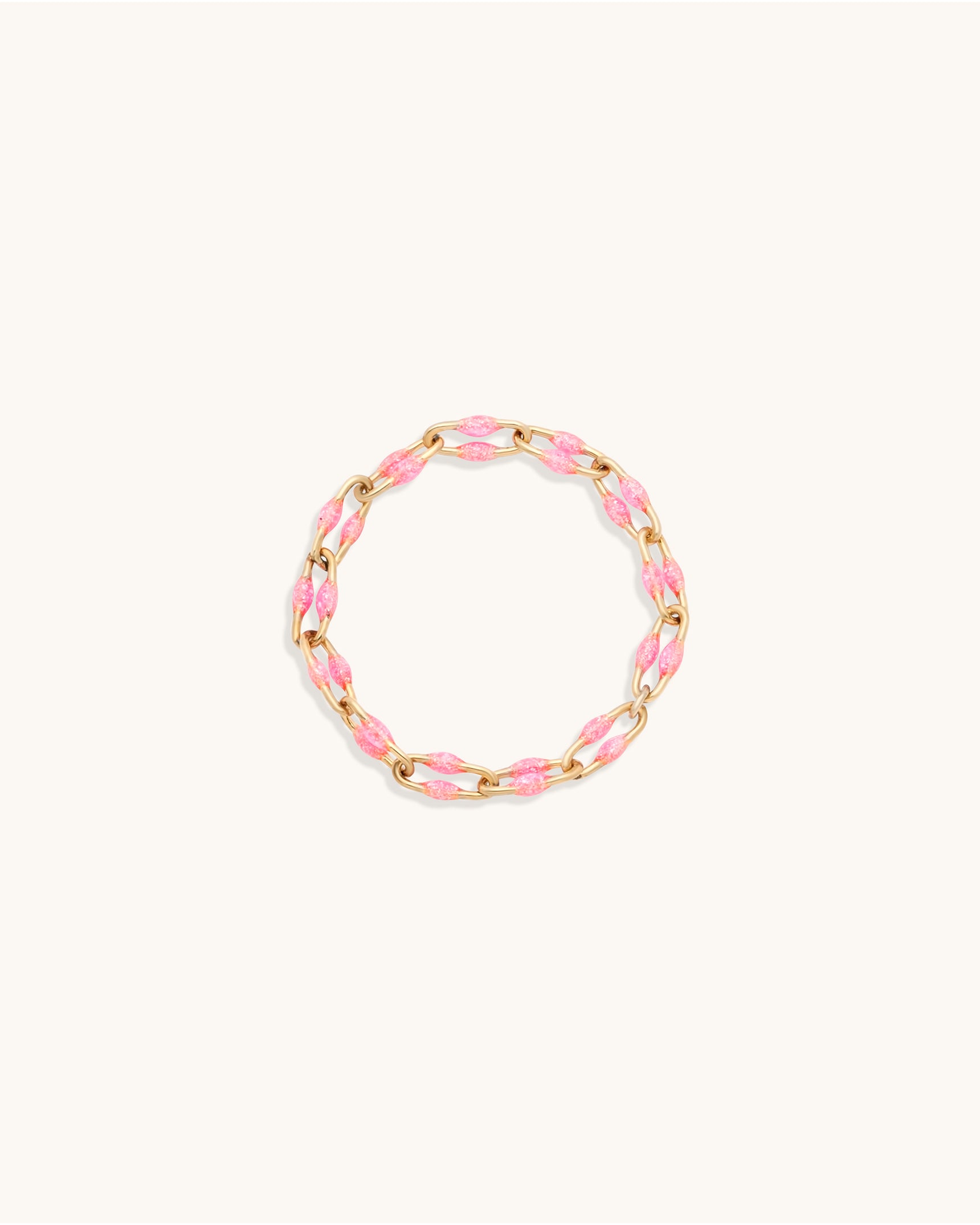 Pink U-Link Candy Chain Ring