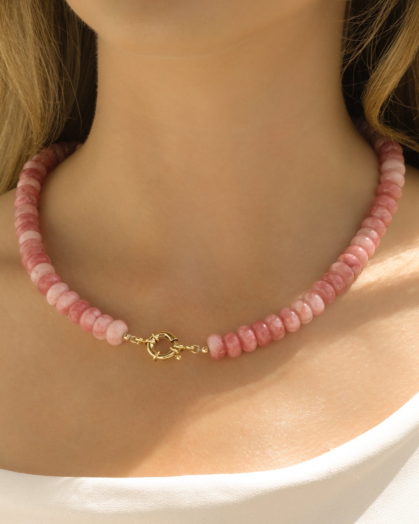 Villa Pink Gemstone Necklace