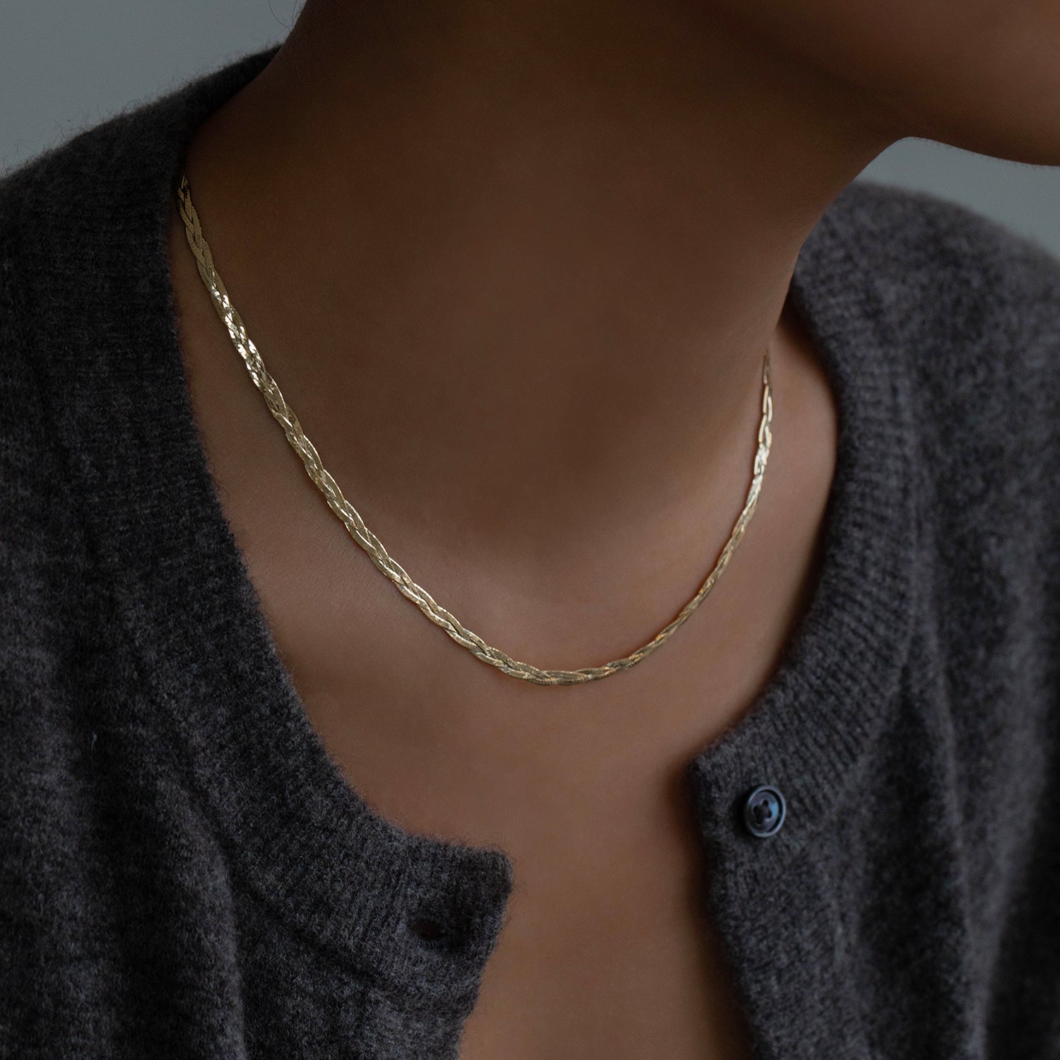 Braided Herringbone Necklace