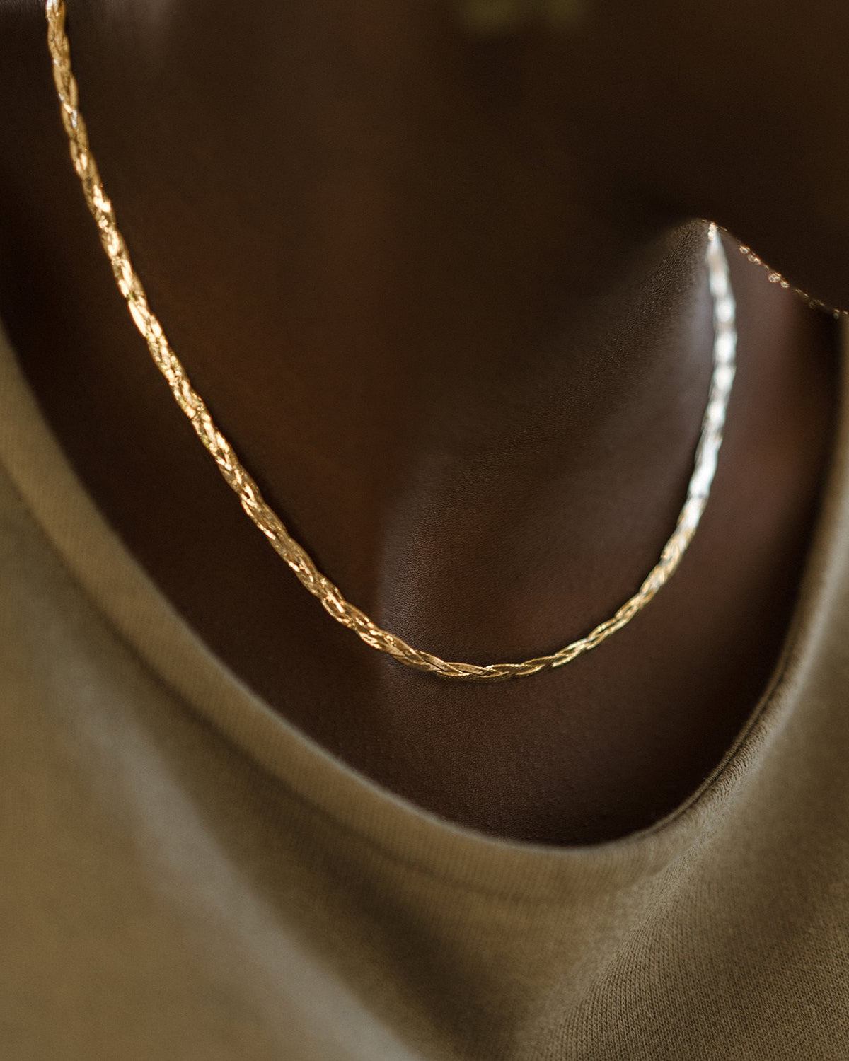 Braided Herringbone Necklace