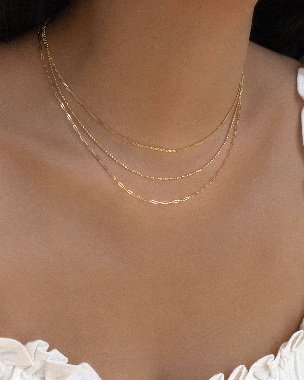 Flat Drawn Cable Chain Necklace