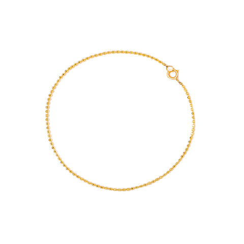 Diamond-Cut Ball Chain Bracelet | 10k Gold
